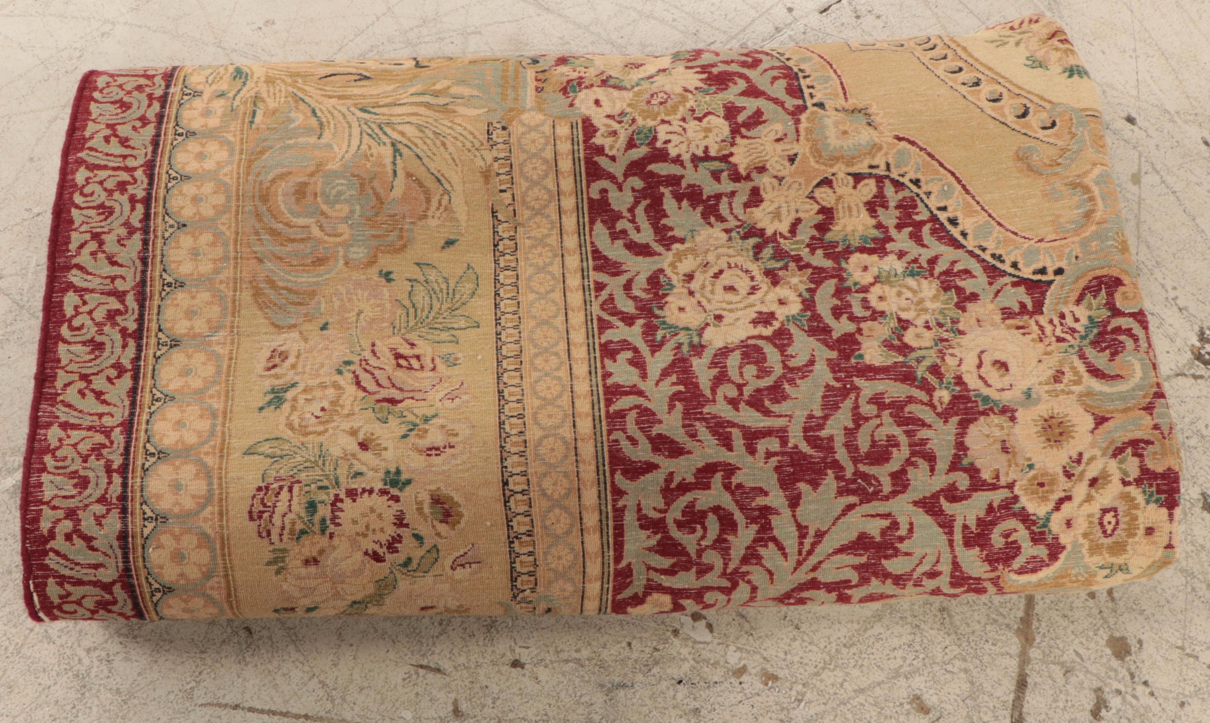 6'1 x 9'3 Hand-Knotted Sino-French Aubusson Style Area Rug