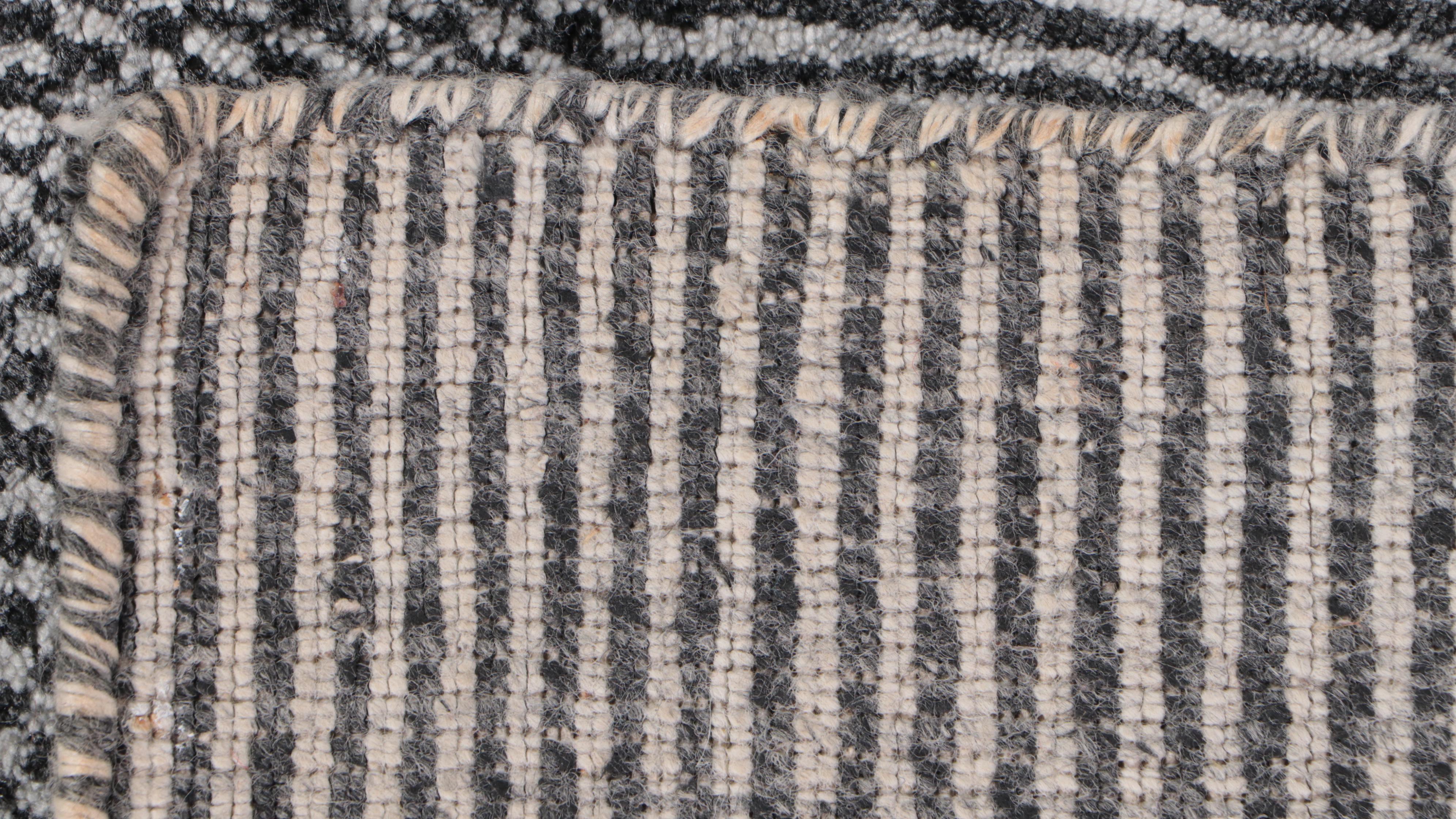 4' x 5'11 Hand-Knotted Indo-Persian Gabbeh Area Rug