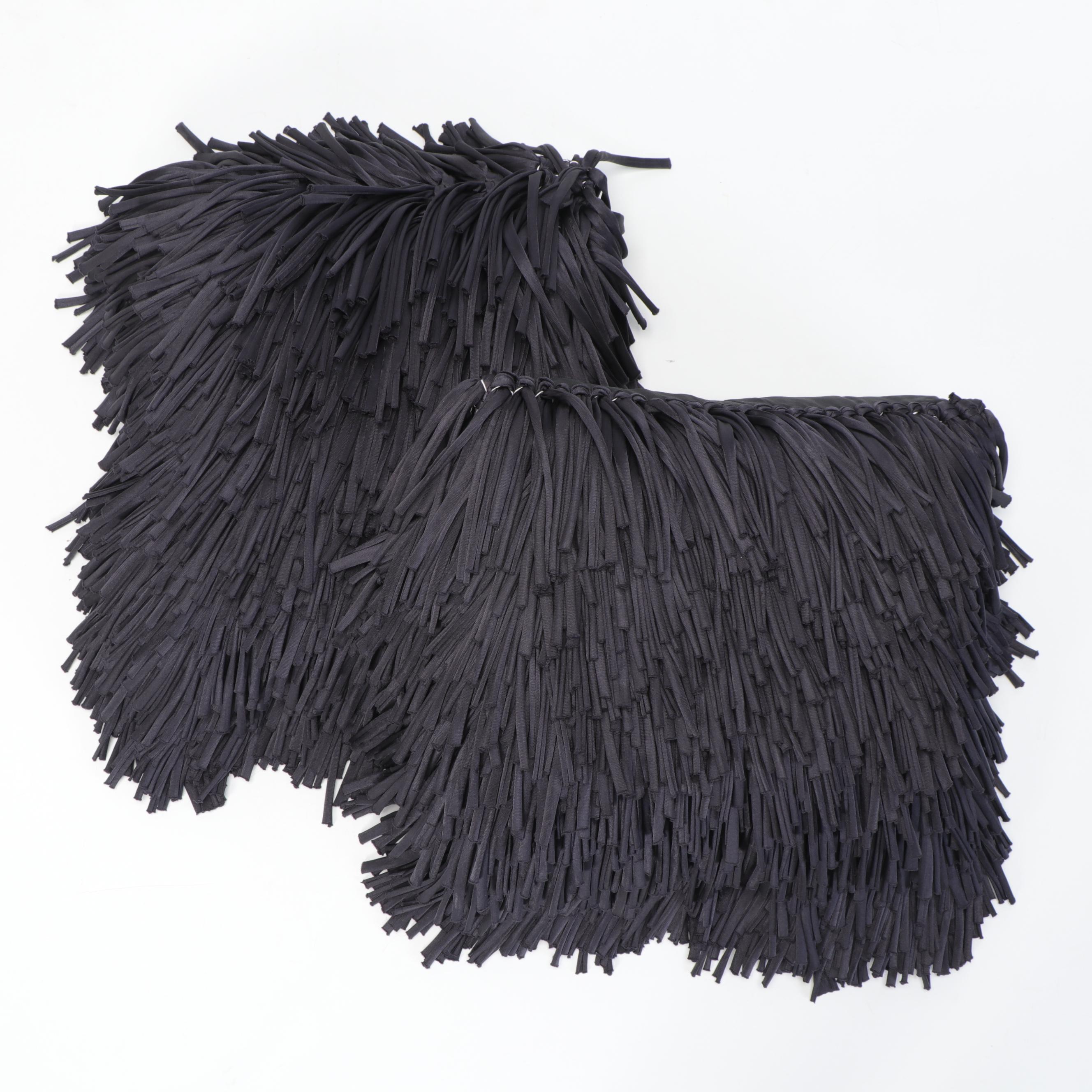 Accent Pillows Featuring Fringed, Pieced, Faux Fur and Zebra Striped Designs