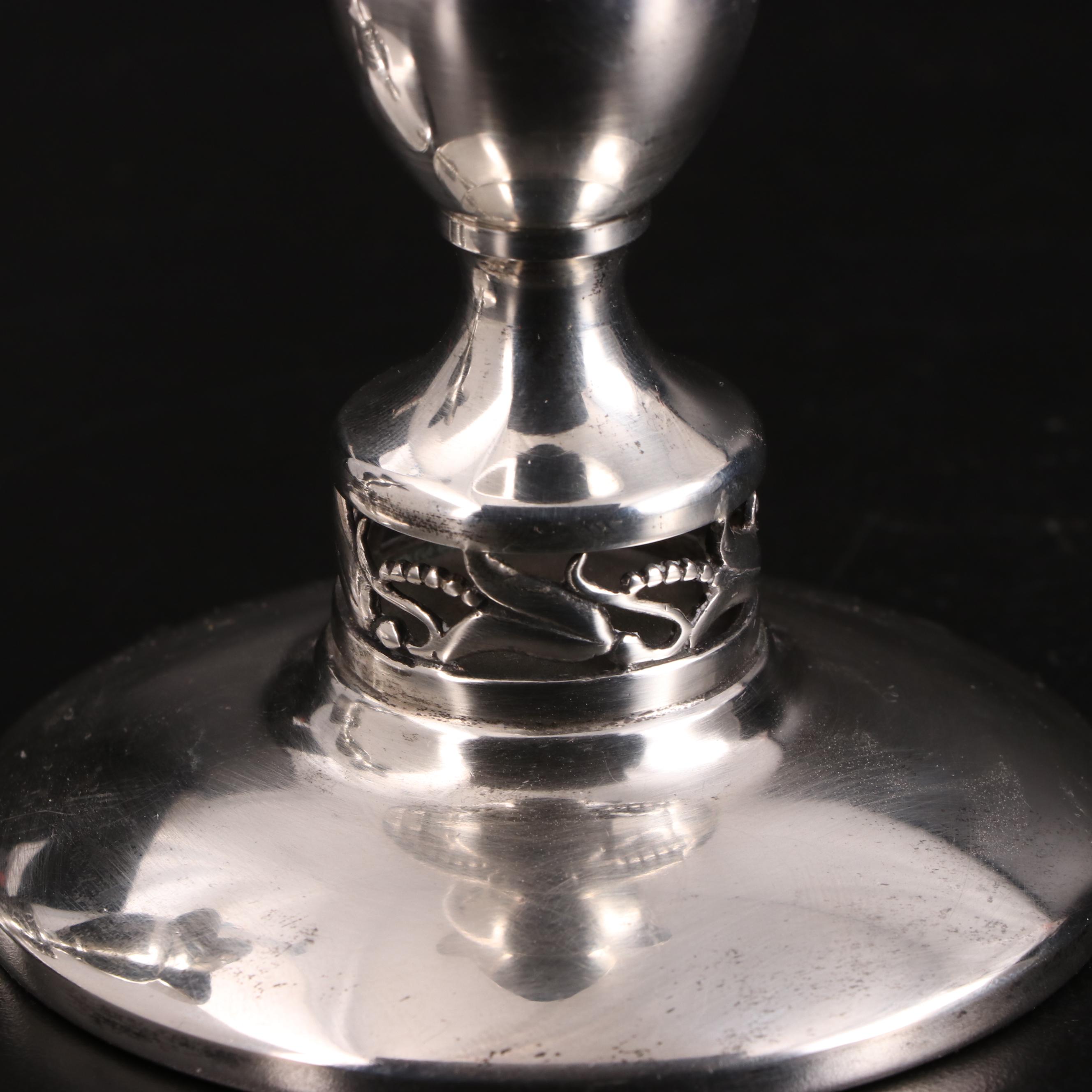 J. C. Boardman & Co. Danish Modern Style Sterling Candlesticks, Mid-20th C.