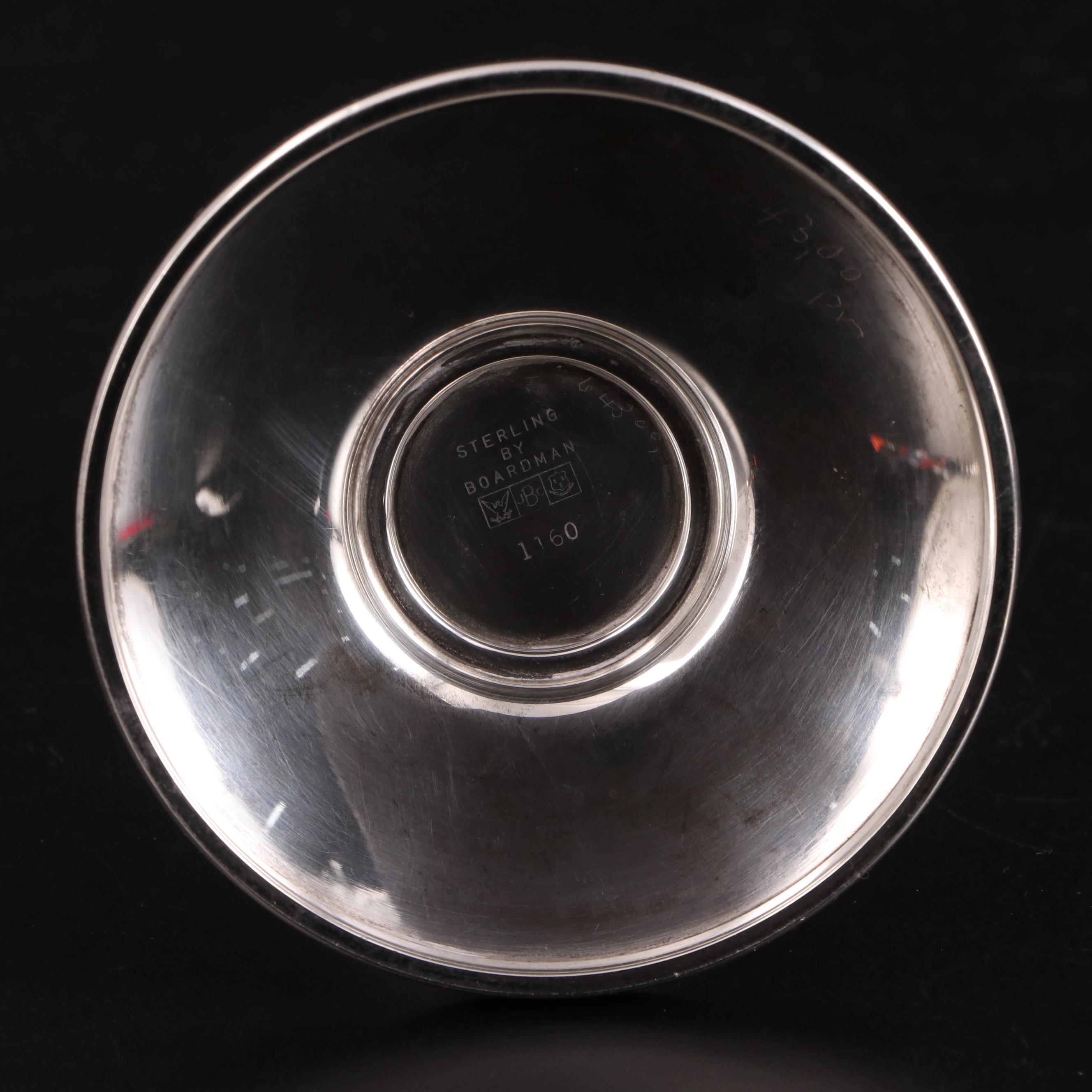 J. C. Boardman & Co. Danish Modern Style Sterling Candlesticks, Mid-20th C.