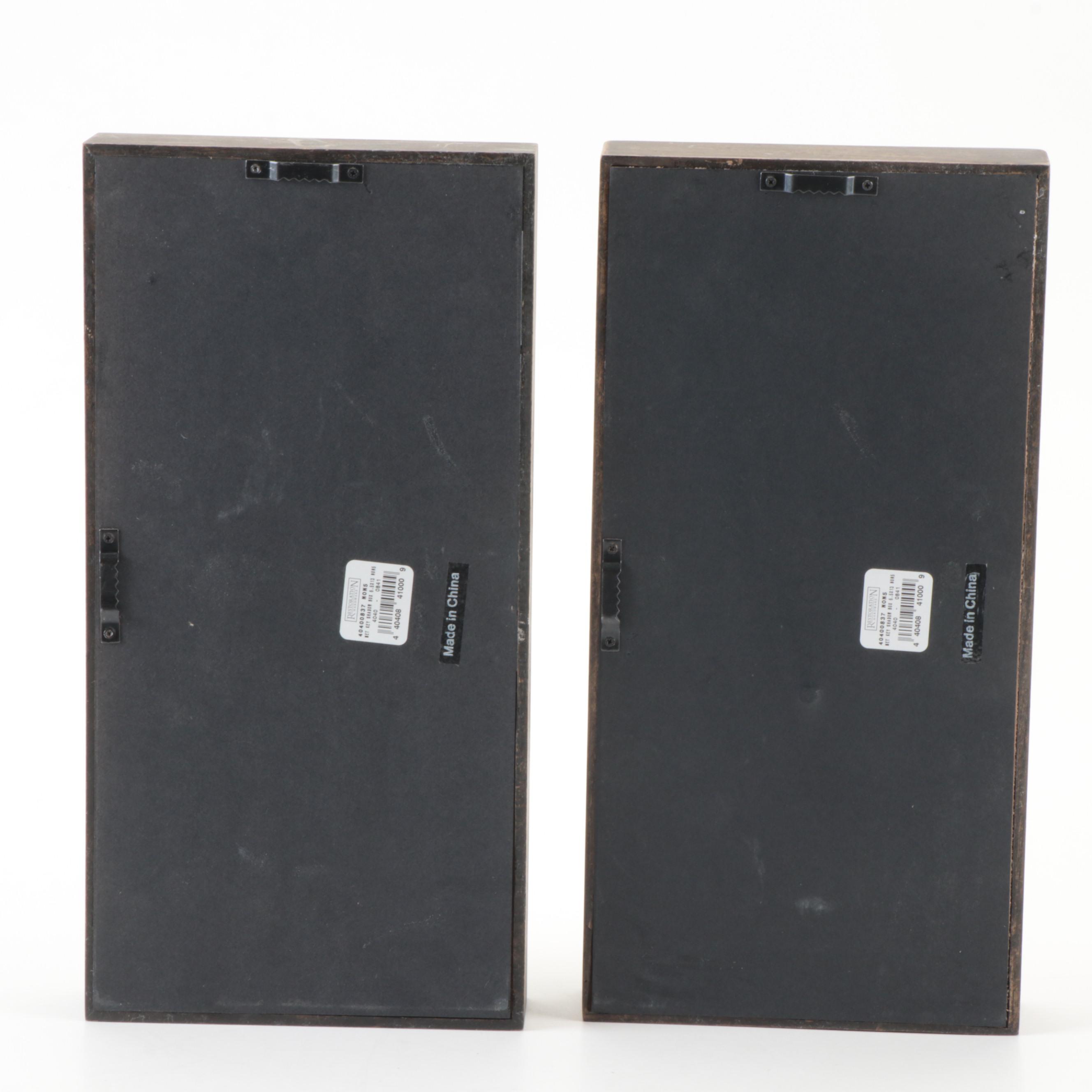 Pair of Restoration Hardware Key Shadow Boxes
