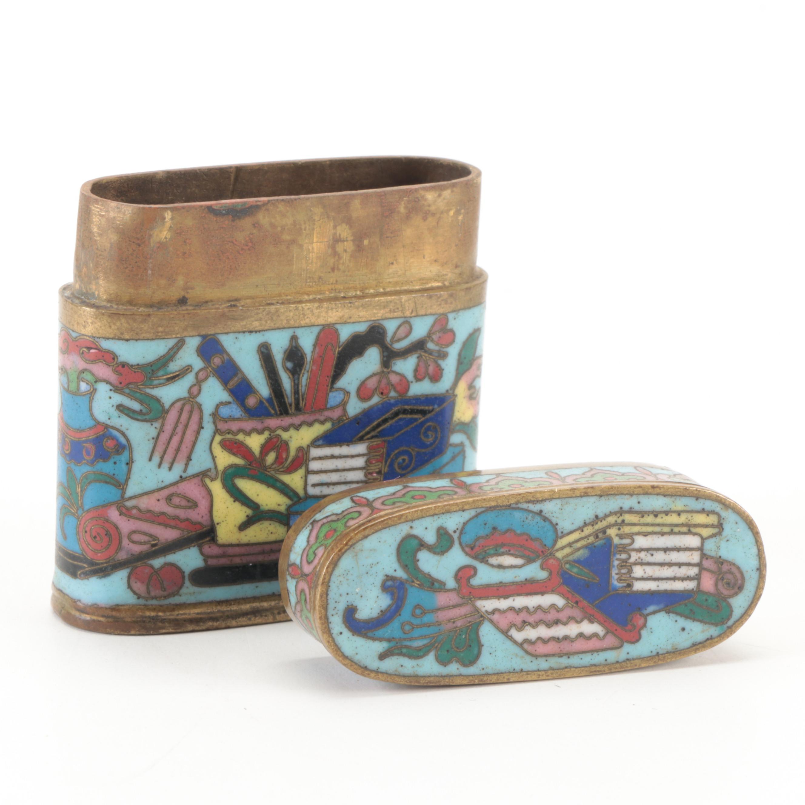 Chinese Cloisonné Boxes