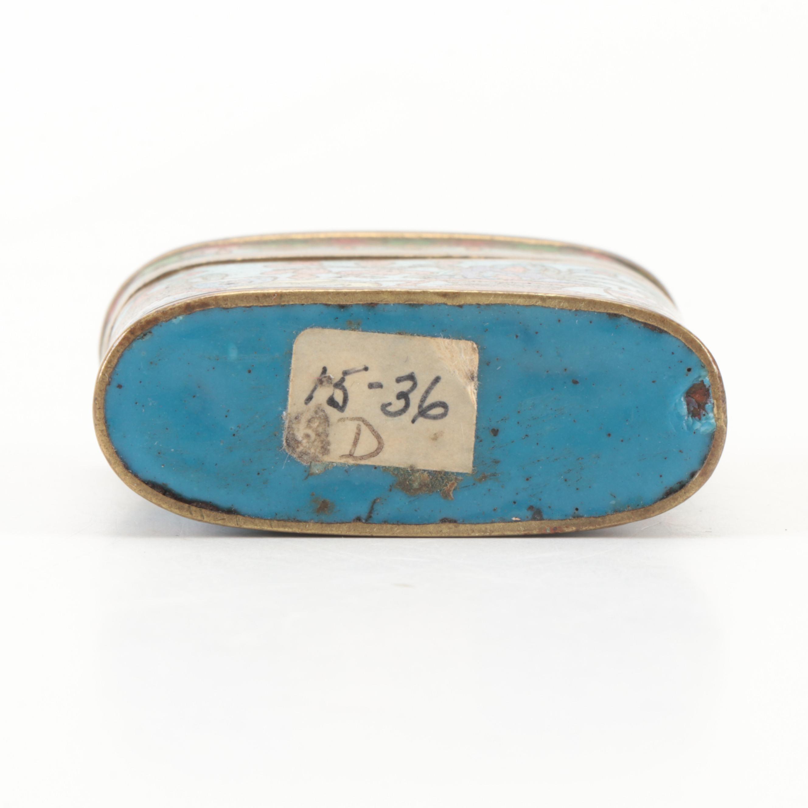 Chinese Cloisonné Boxes