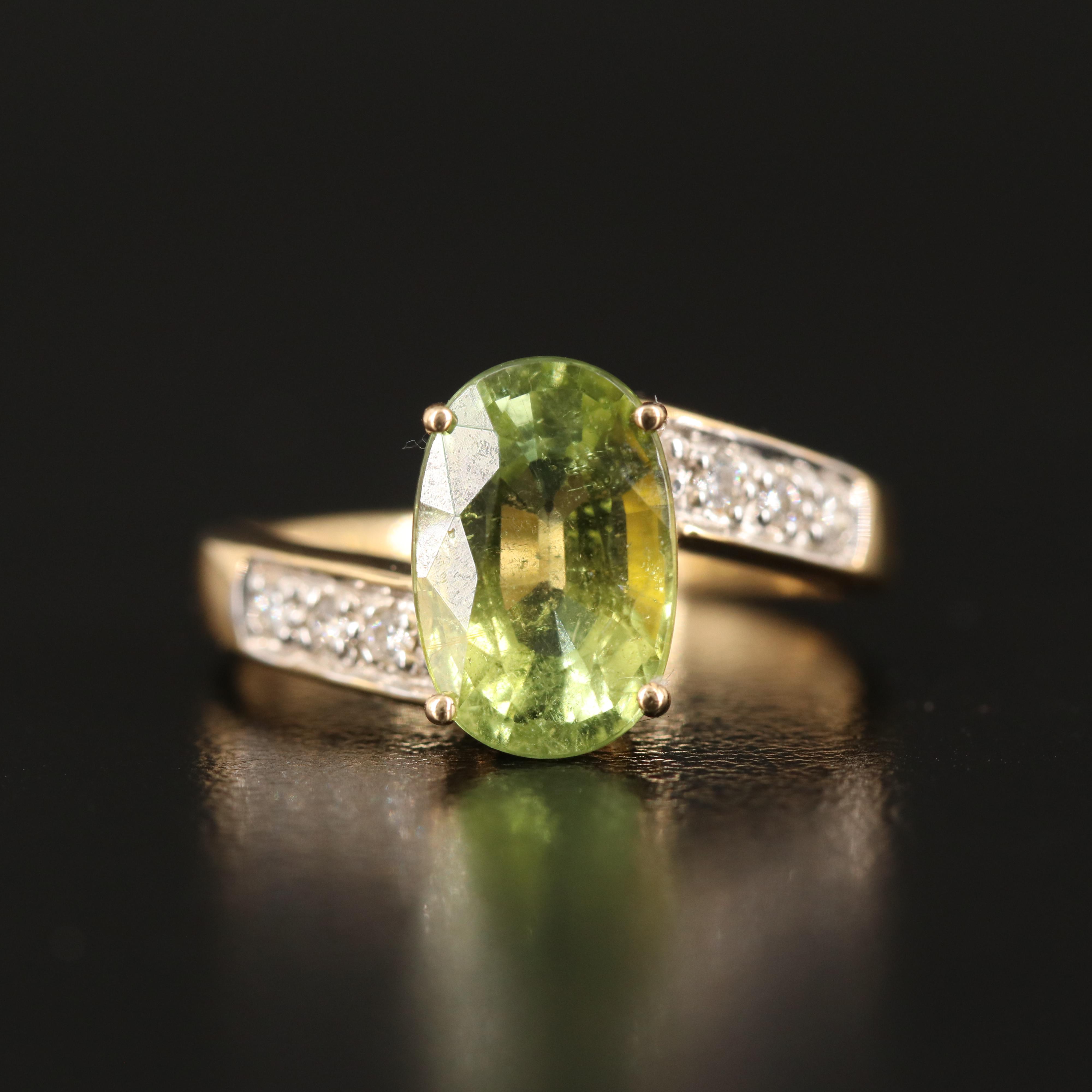 Amayani 18K Tourmaline and Diamond Ring