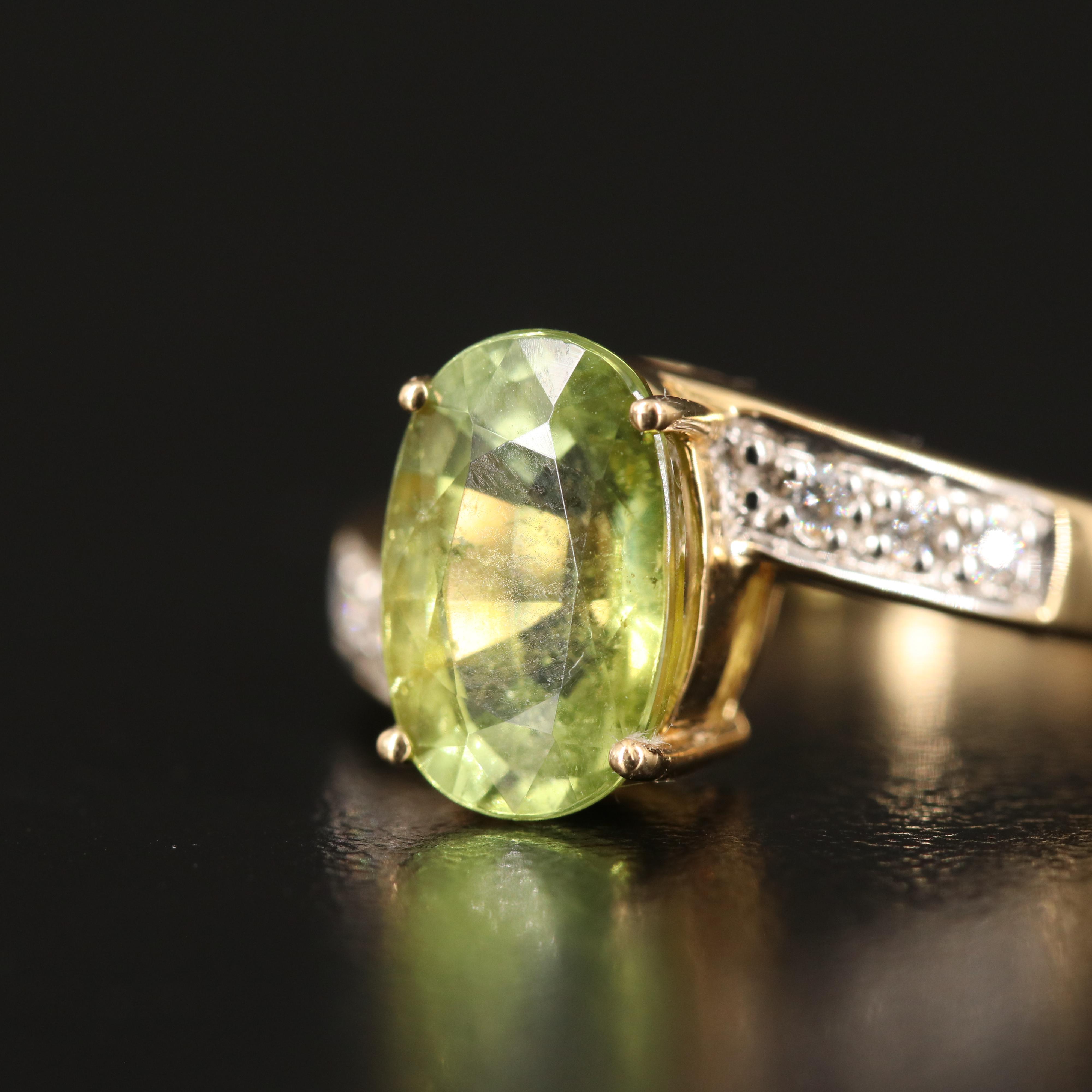 Amayani 18K Tourmaline and Diamond Ring
