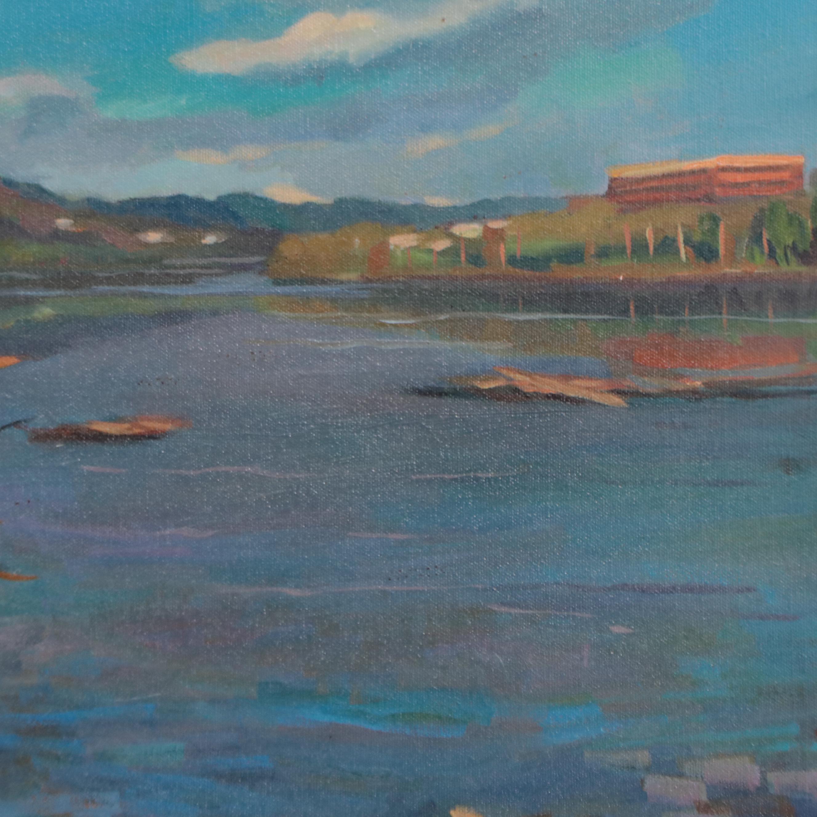 Daniel Pfahl Oil Painting "Duck Hollow, Nine Mile Run, Frick Park," 2005