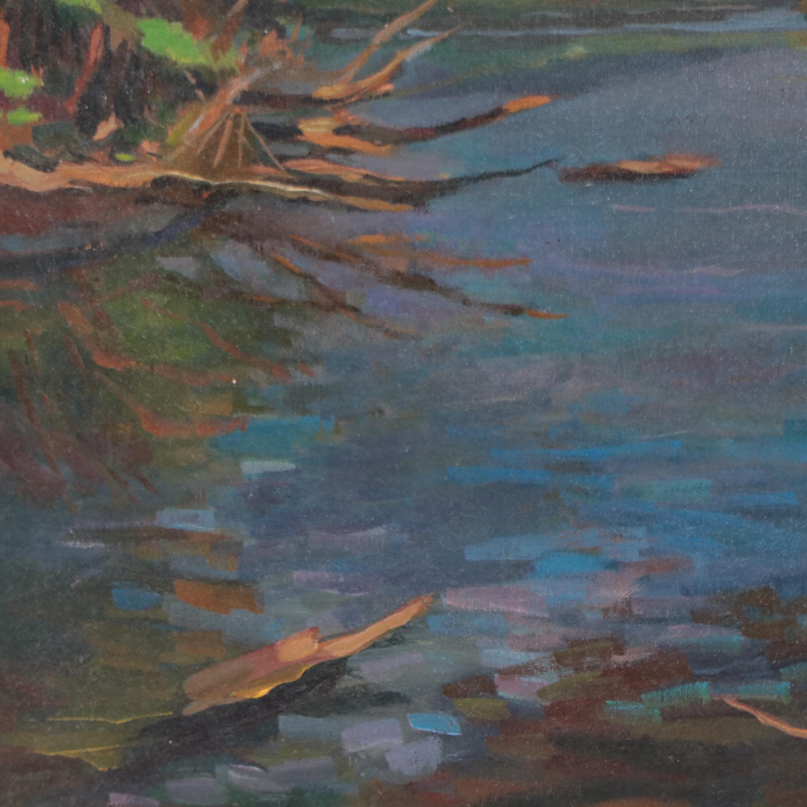 Daniel Pfahl Oil Painting "Duck Hollow, Nine Mile Run, Frick Park," 2005