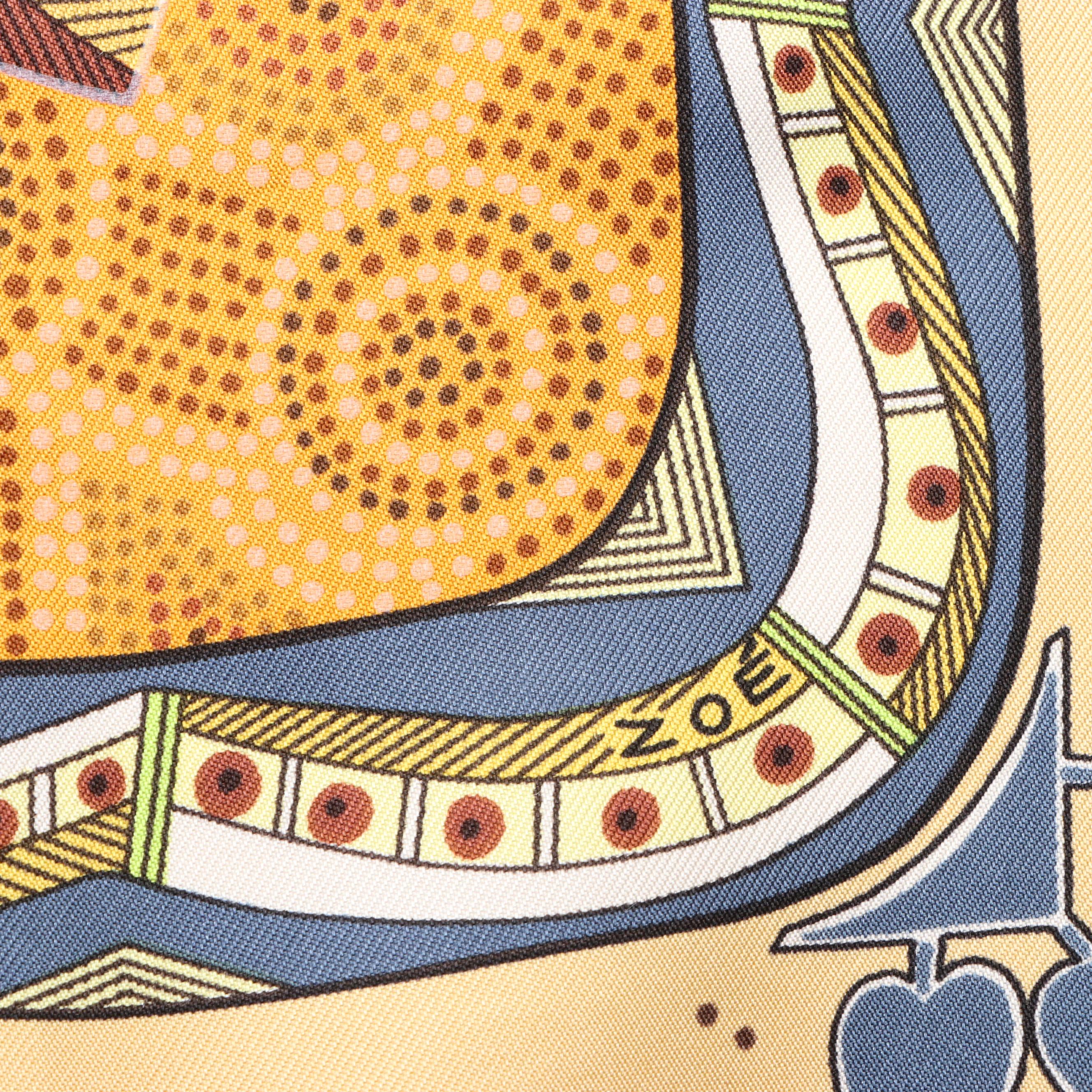 Hermès "Reve d'Australie" Scarf 90 in Silk Twill