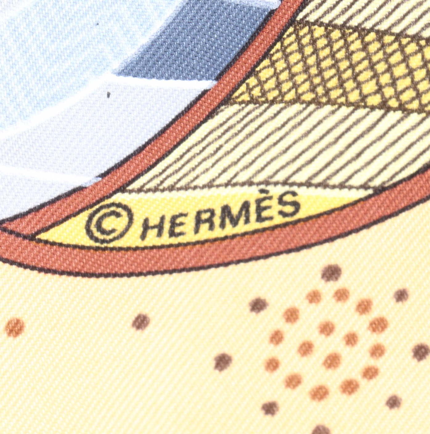 Hermès "Reve d'Australie" Scarf 90 in Silk Twill