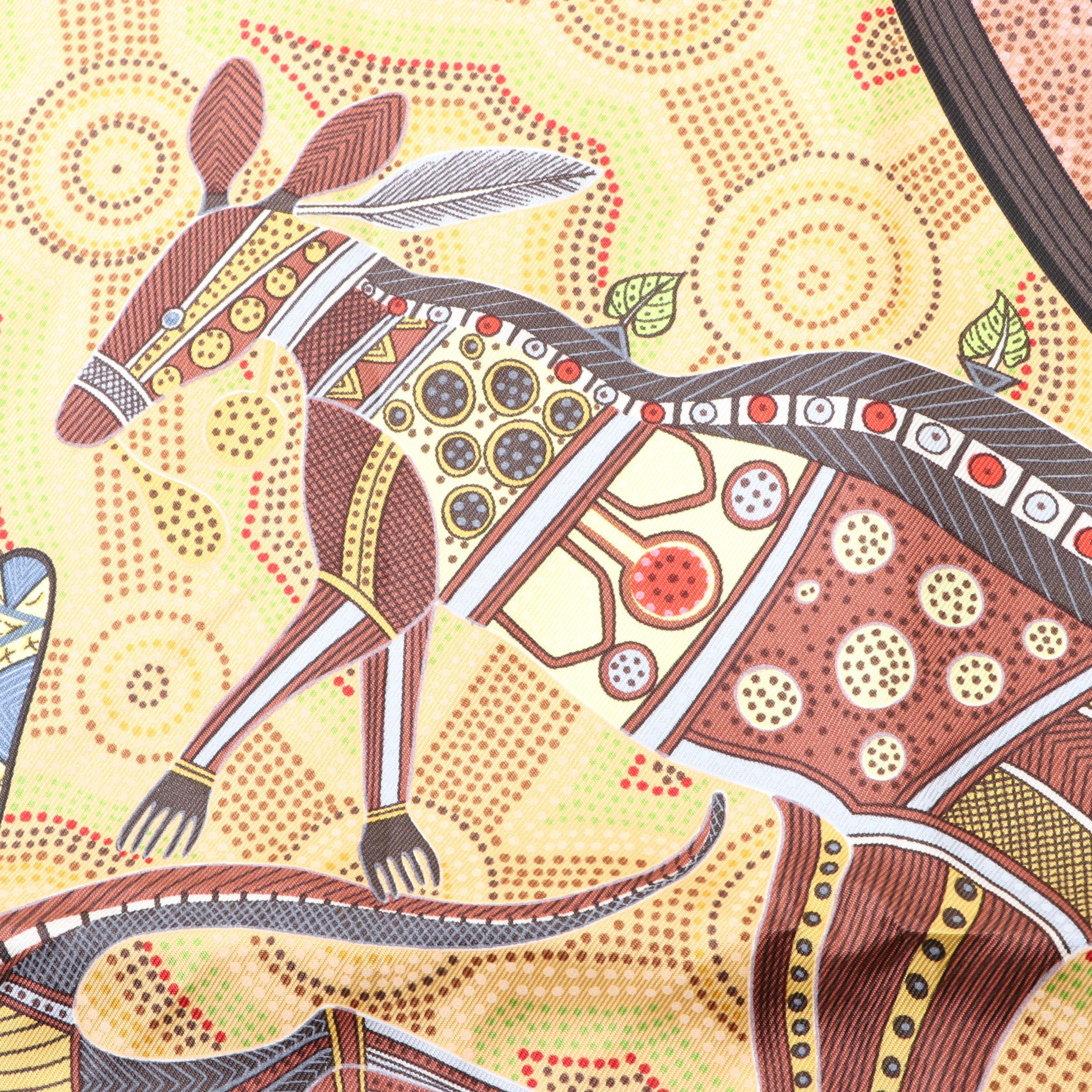 Hermès "Reve d'Australie" Scarf 90 in Silk Twill