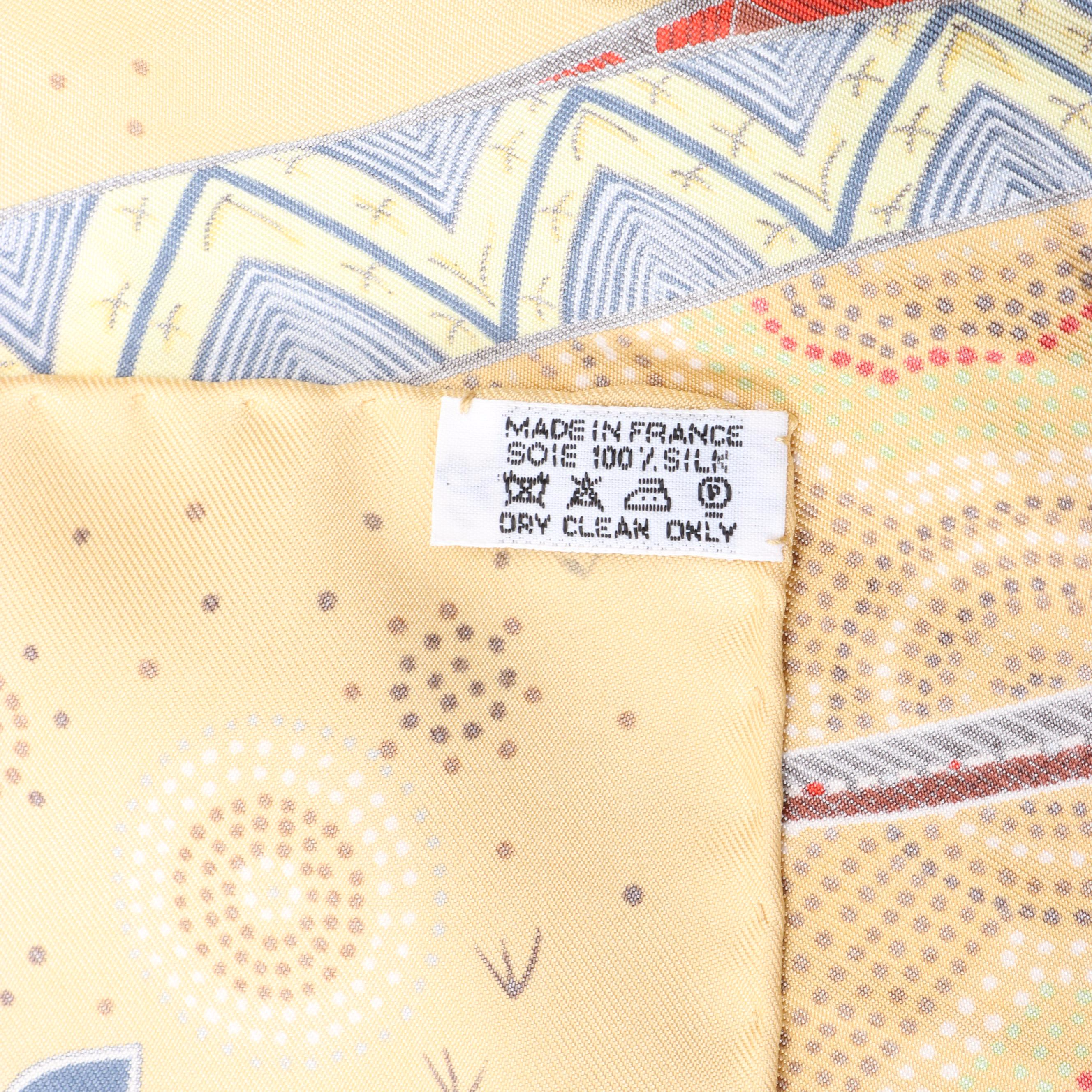 Hermès "Reve d'Australie" Scarf 90 in Silk Twill