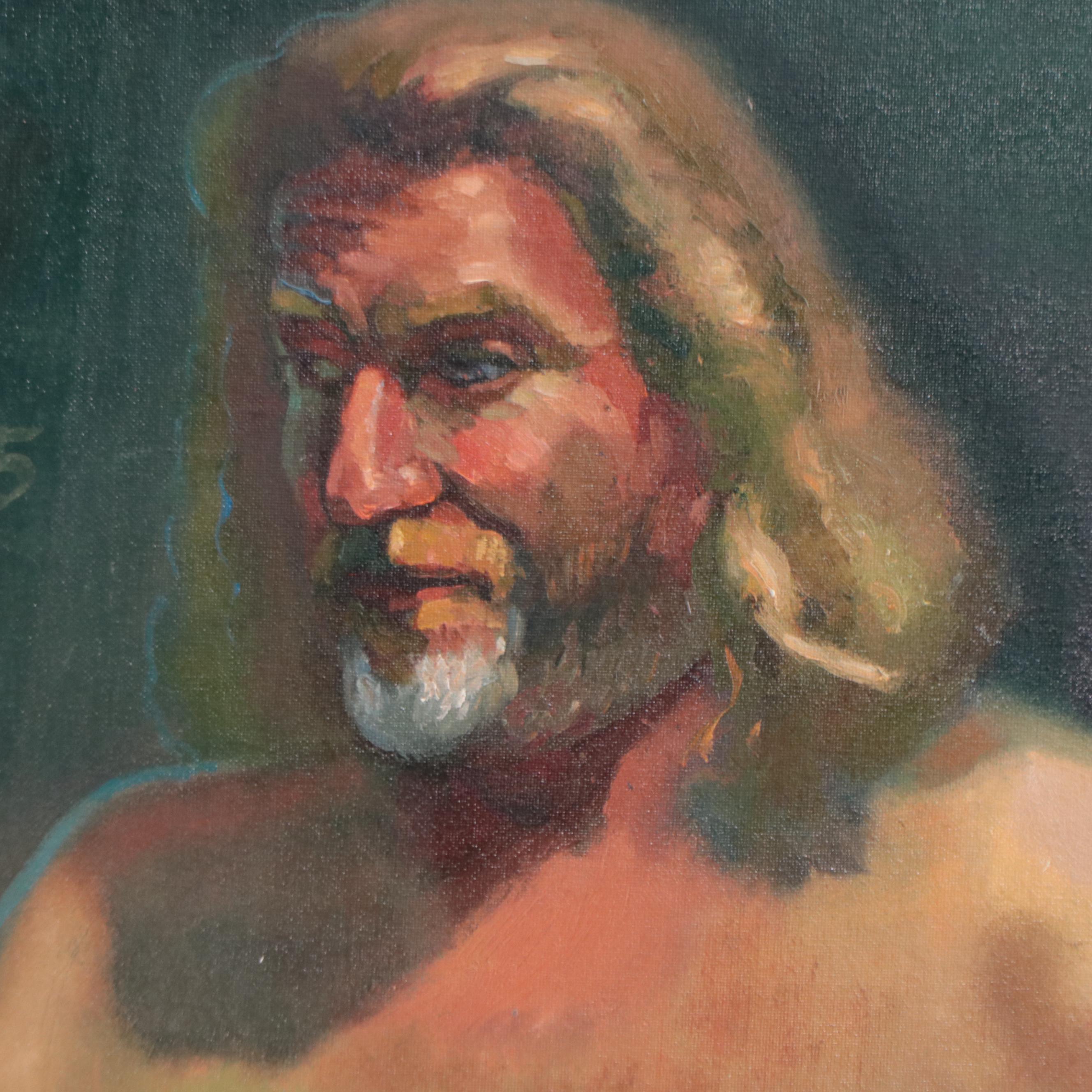 William Pfahl Oil Painting "John Riegert Portrait," 2015