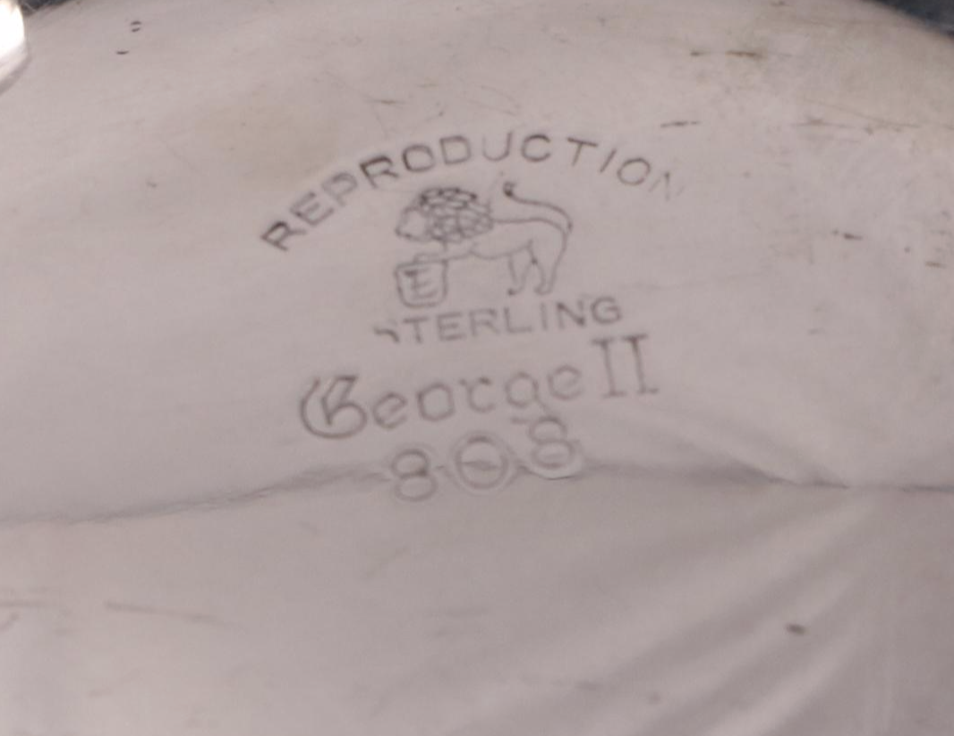 Ellmore Sterling Silver Salt Cellar with Dominick & Haff Sterling Salt Spoon