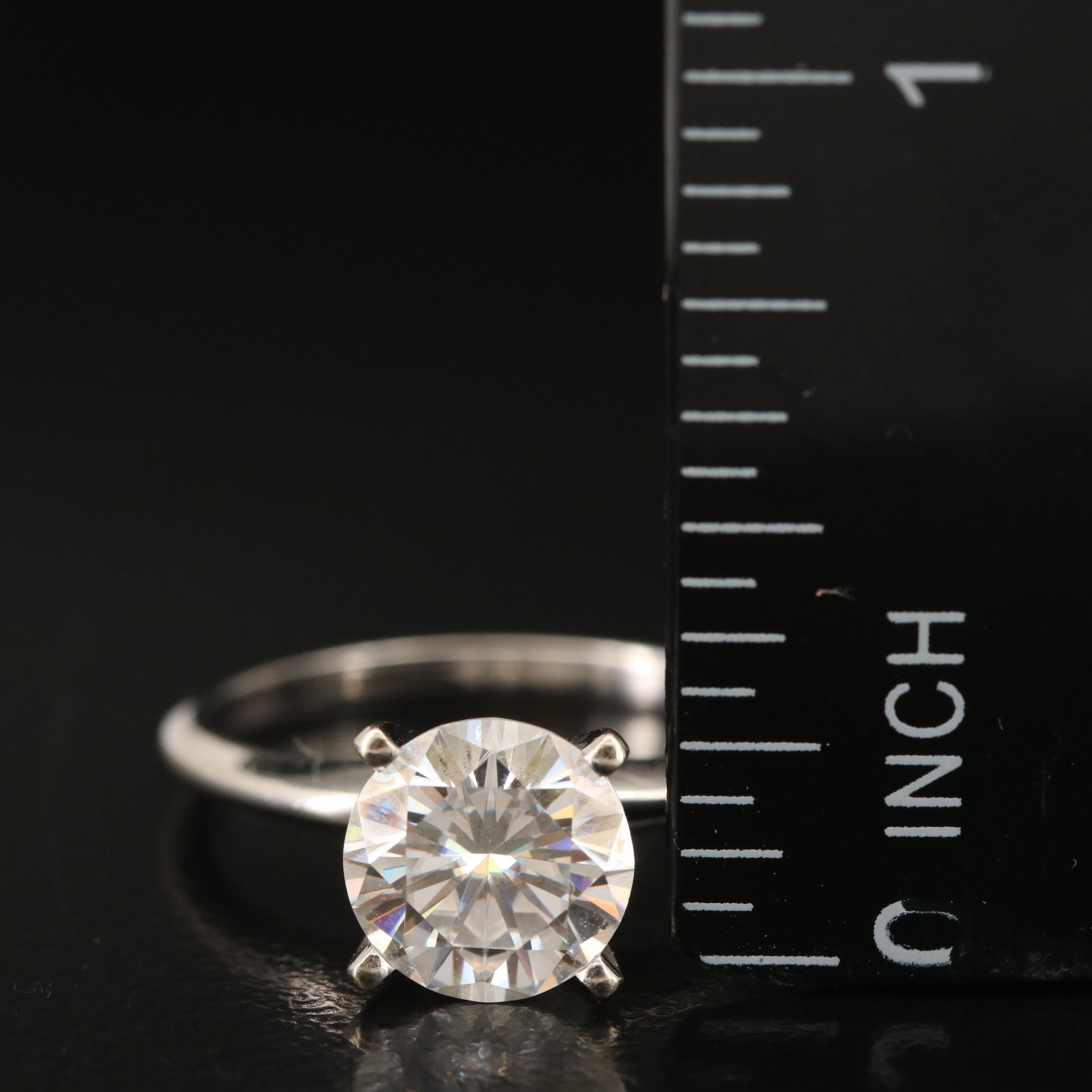 14K Moissanite Solitaire Ring