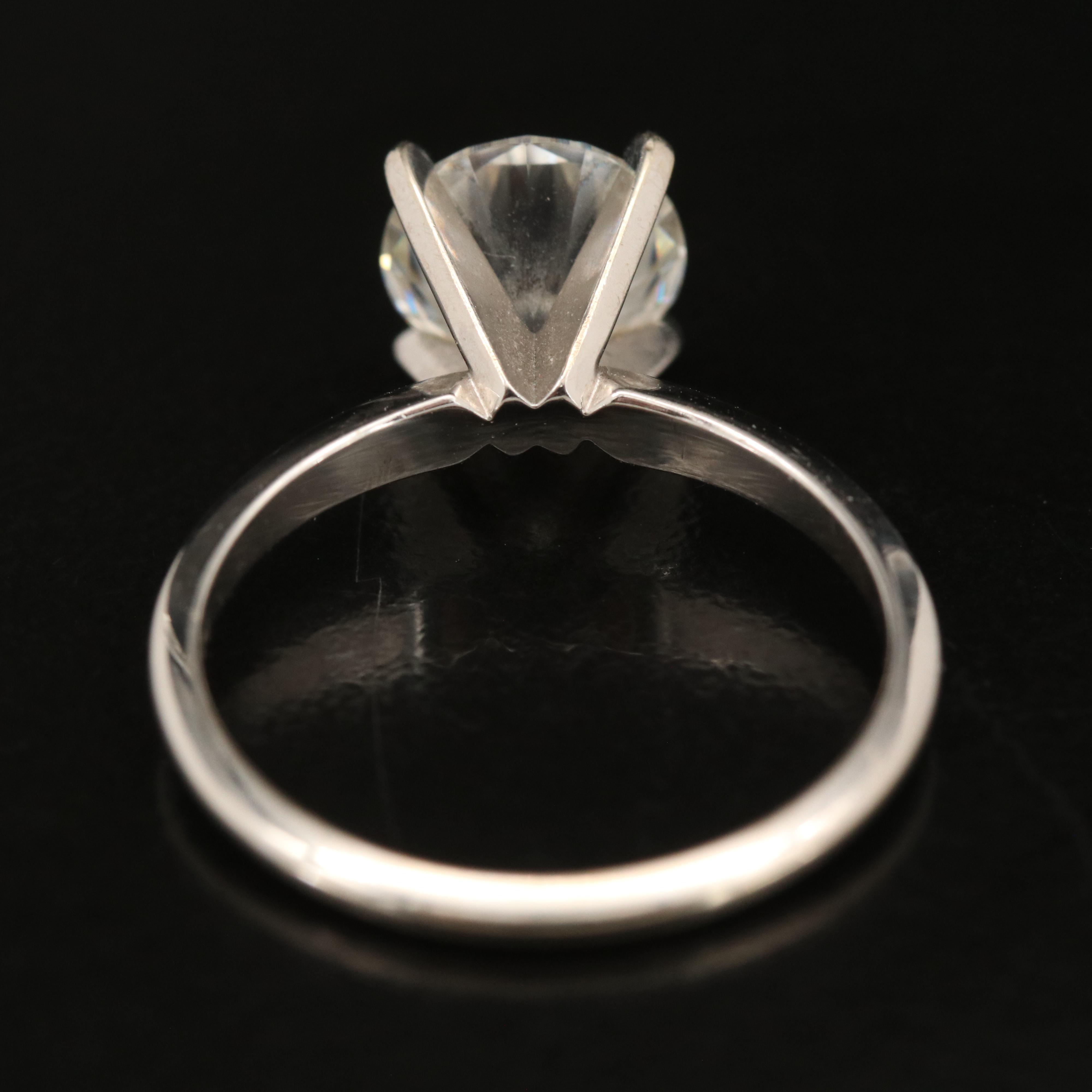 14K Moissanite Solitaire Ring