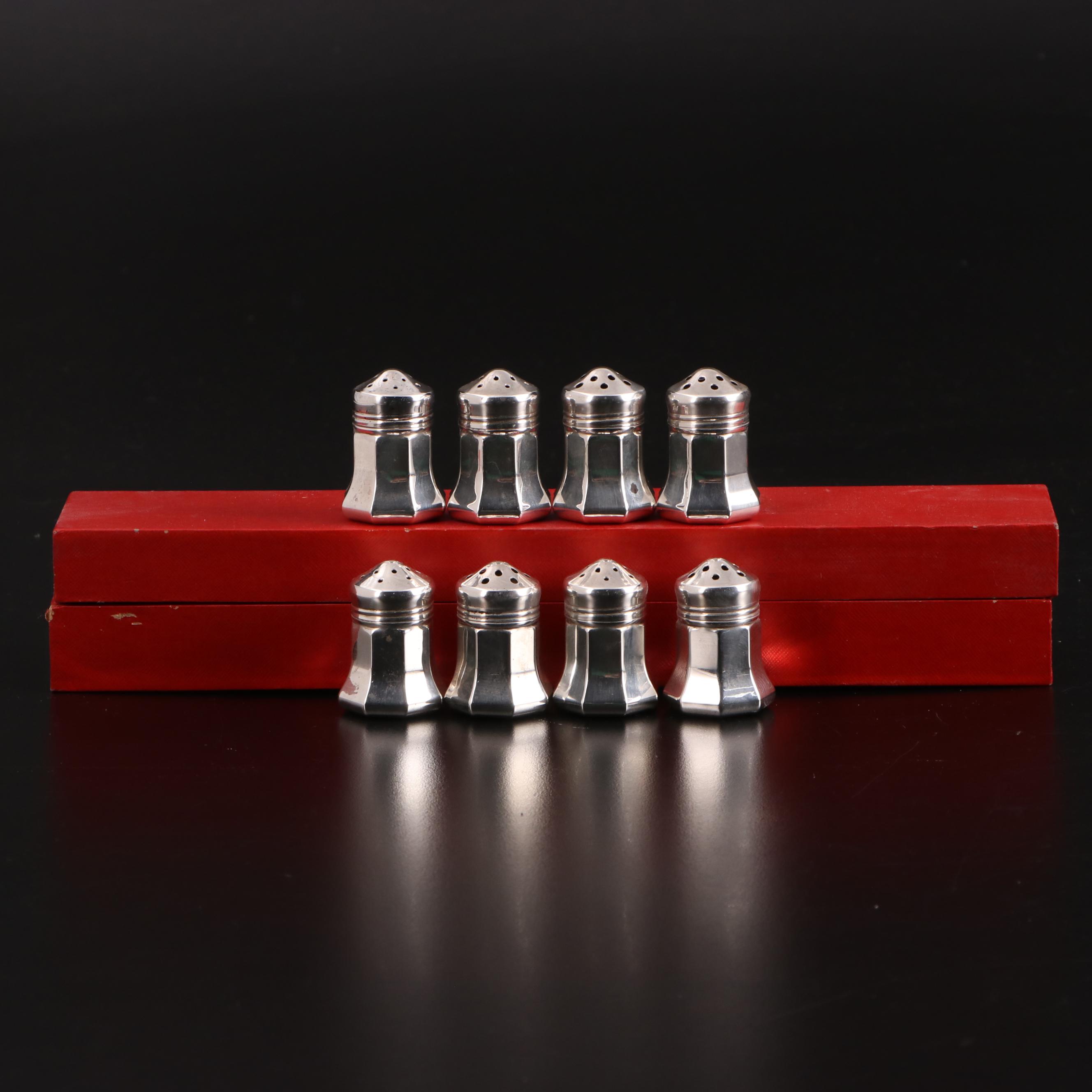 Cartier Sterling Silver Individual Salt and Pepper Shakers