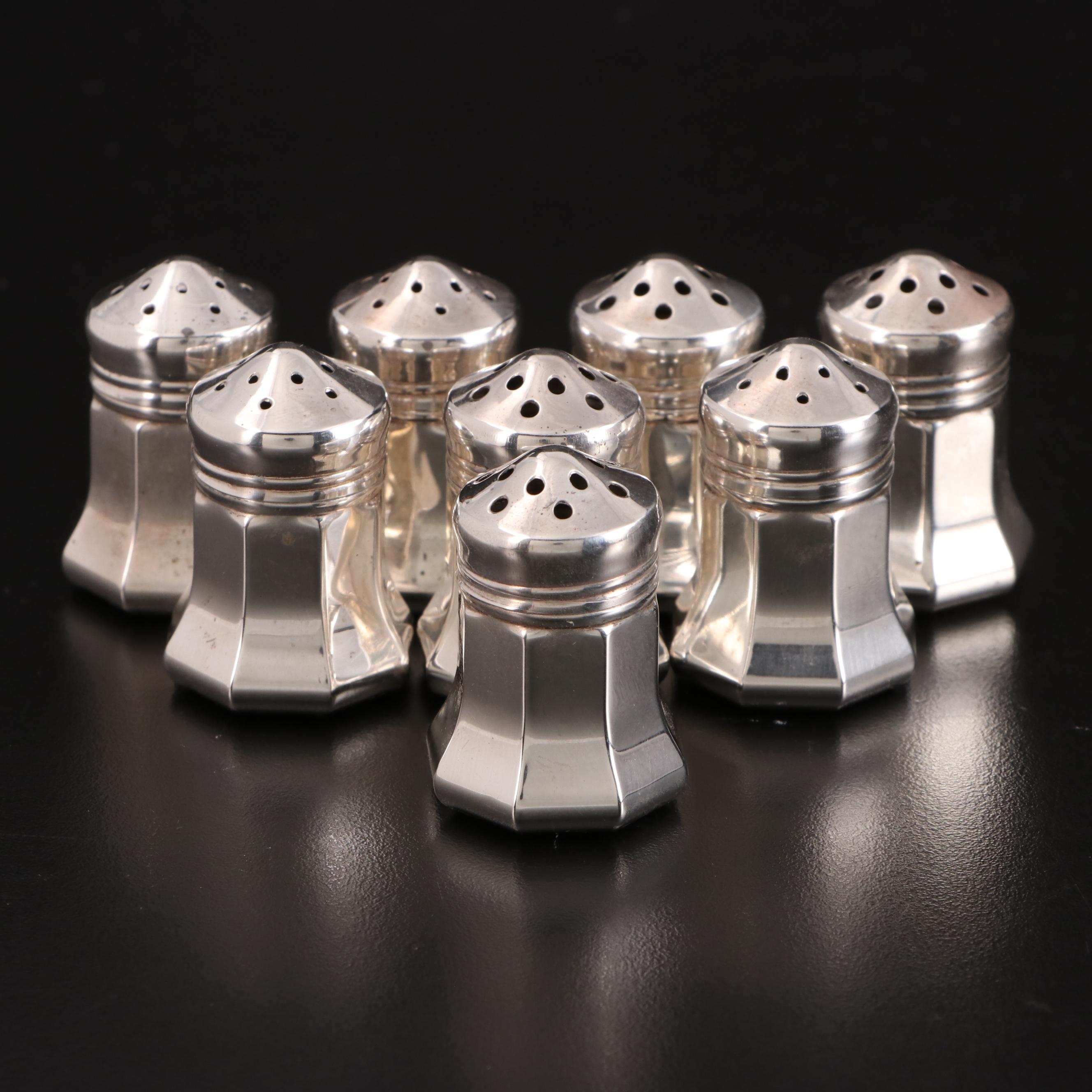 Cartier Sterling Silver Individual Salt and Pepper Shakers