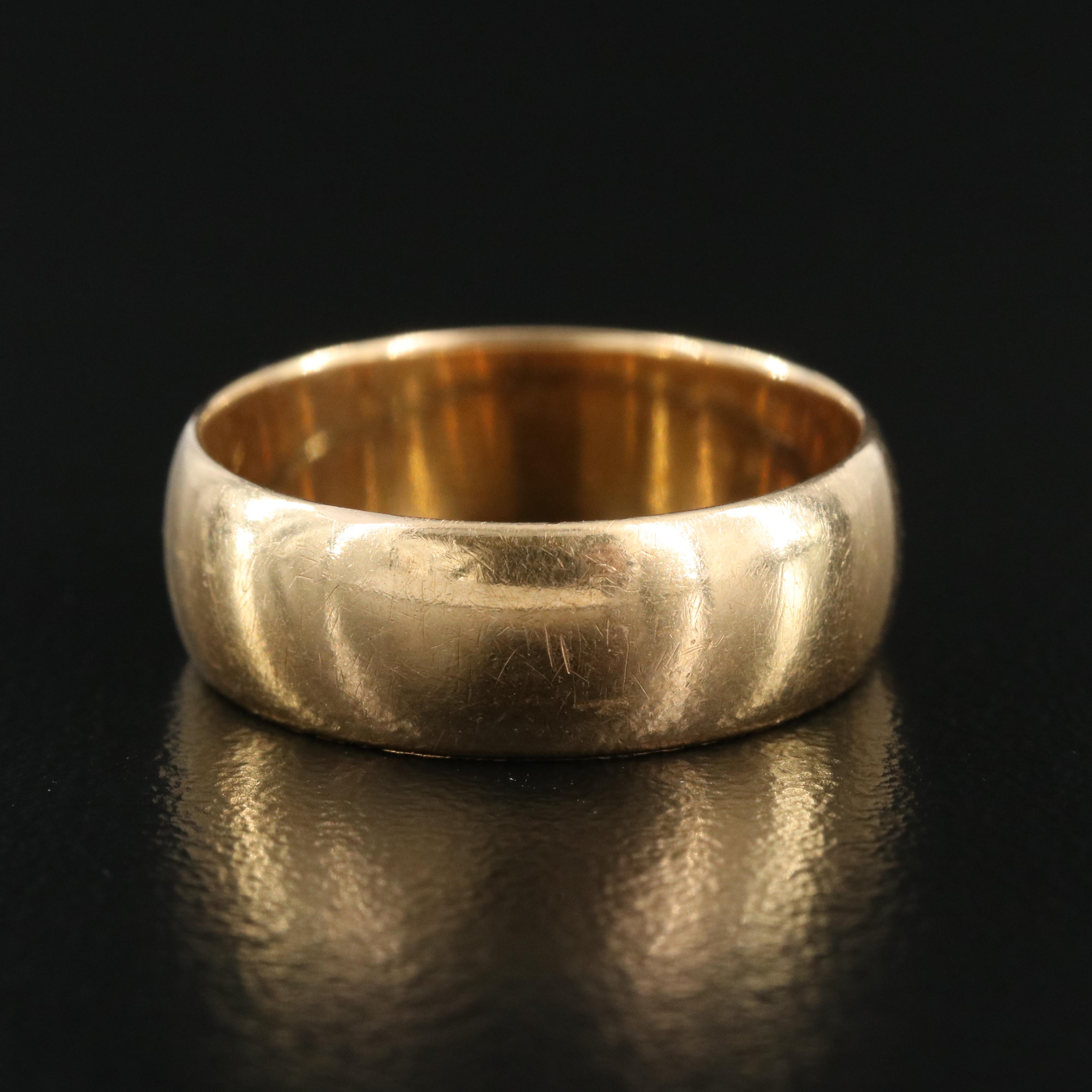 Antique 18K Smooth Band