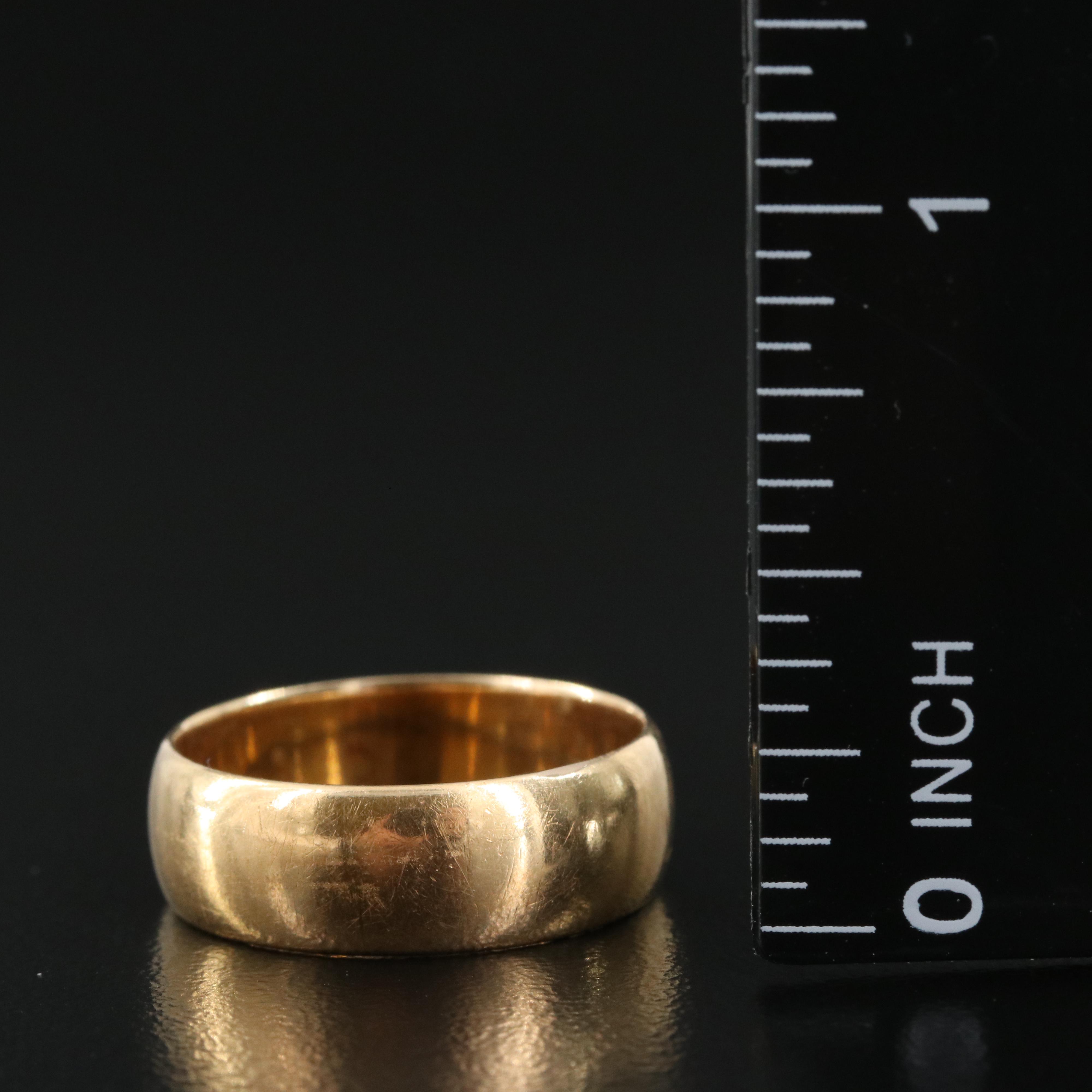 Antique 18K Smooth Band