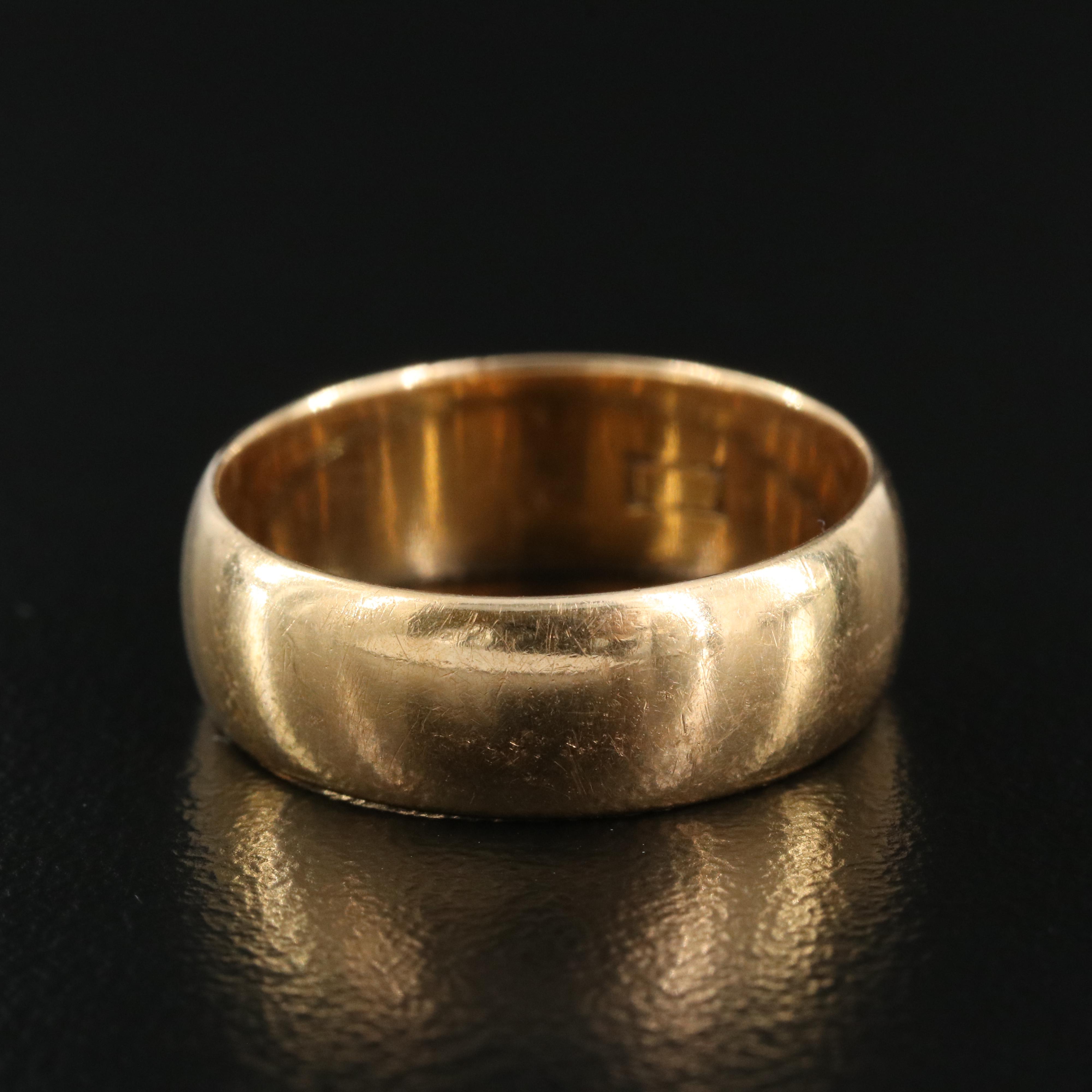 Antique 18K Smooth Band