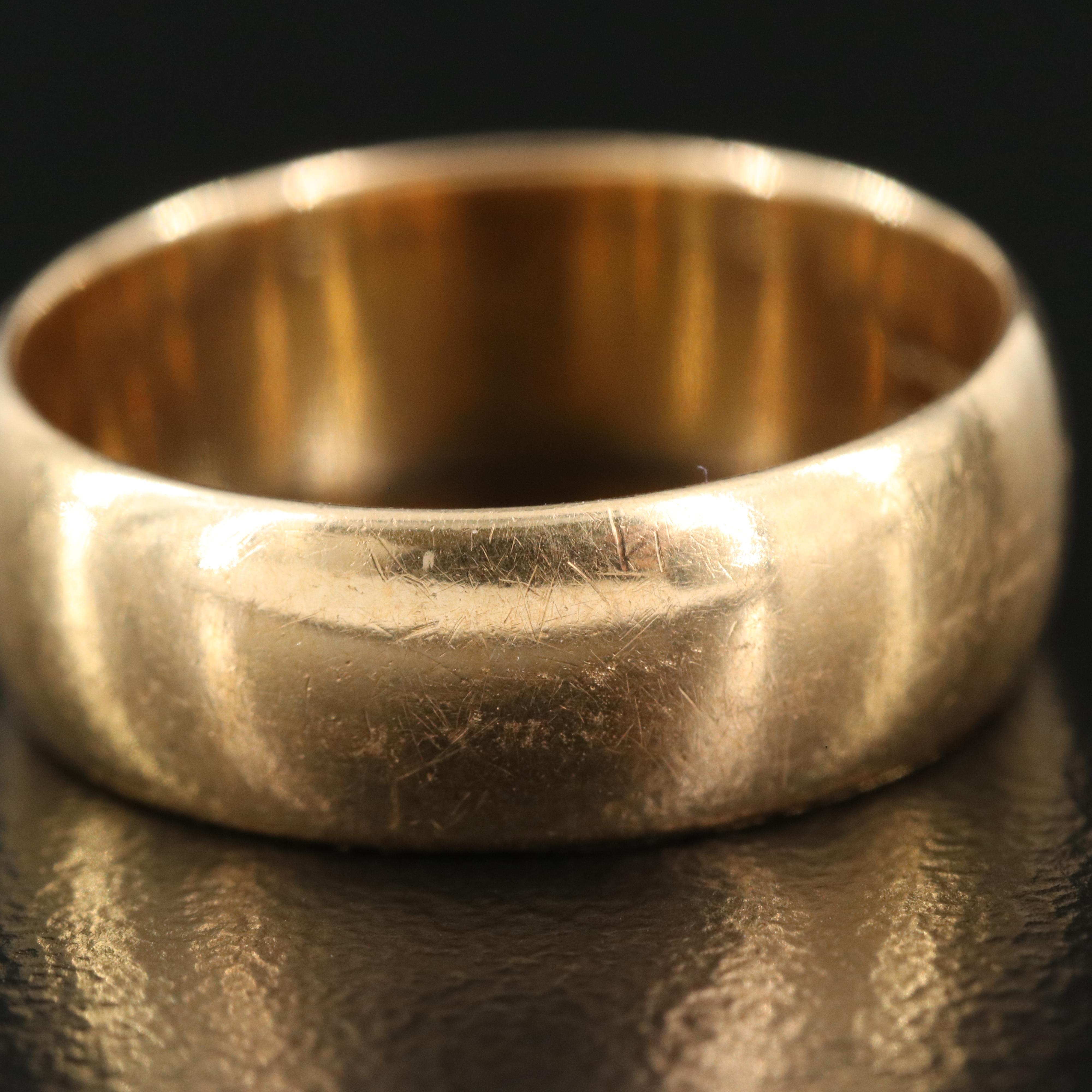 Antique 18K Smooth Band