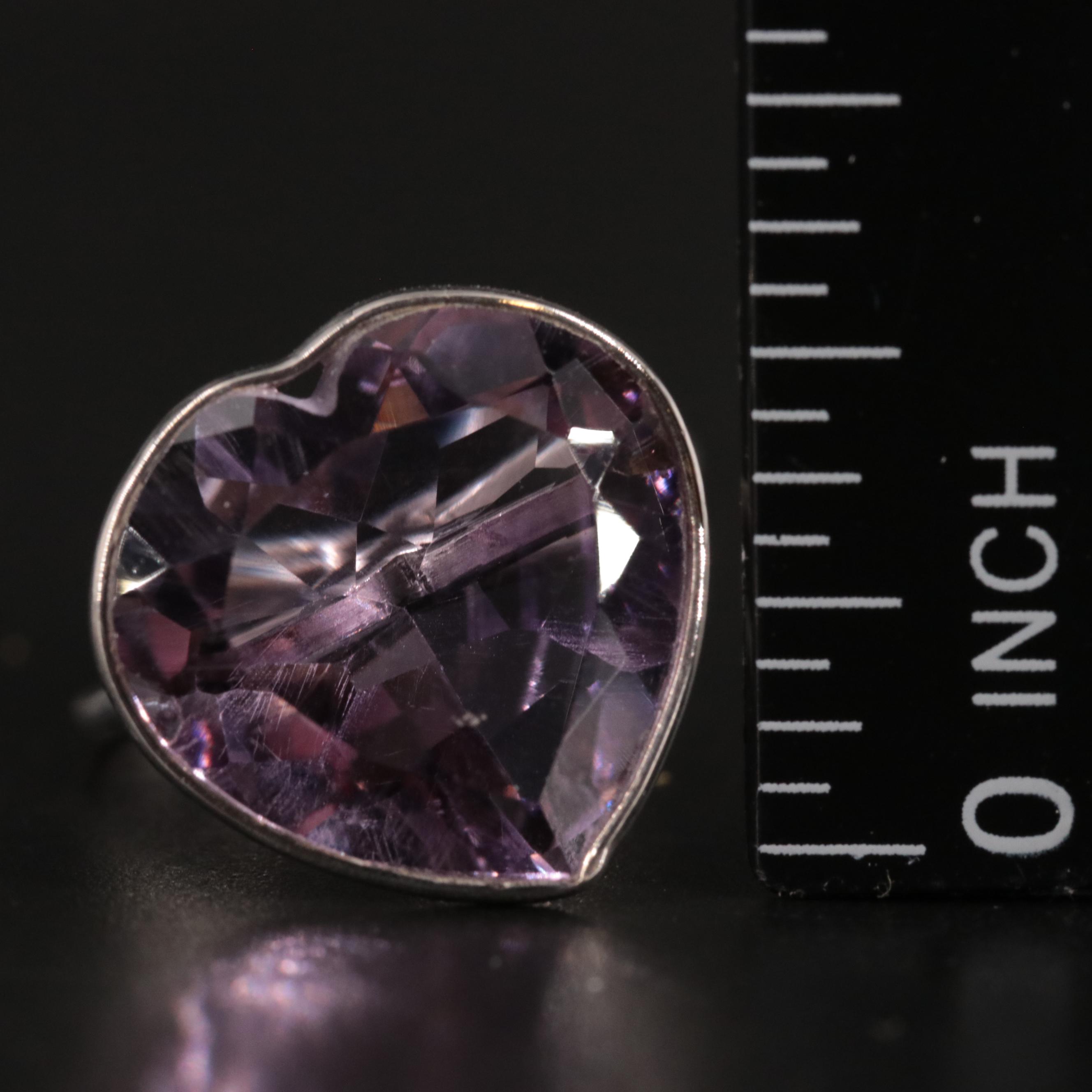 14K 8.61 CT Amethyst Solitaire Ring