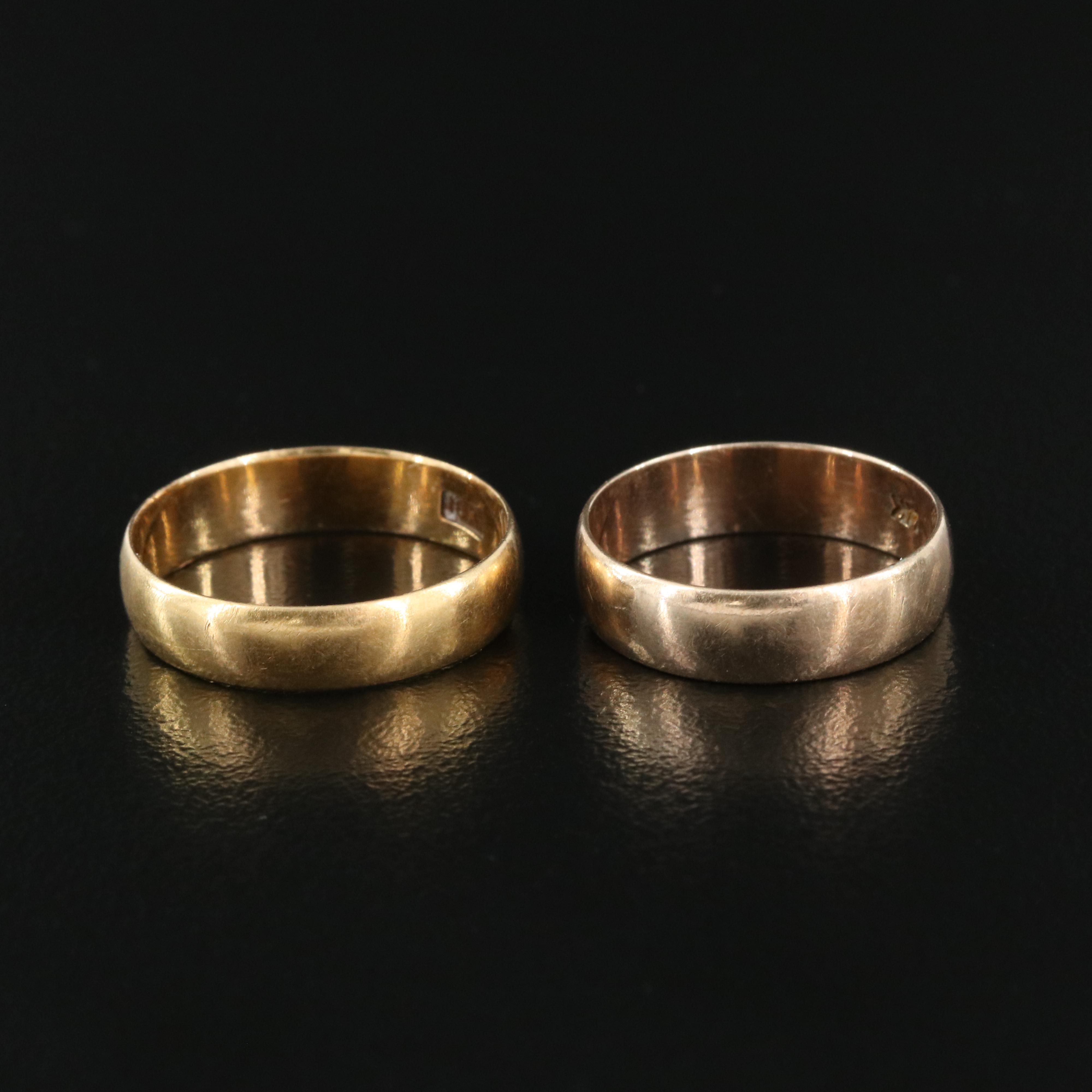 Vintage 14K and 18K Band