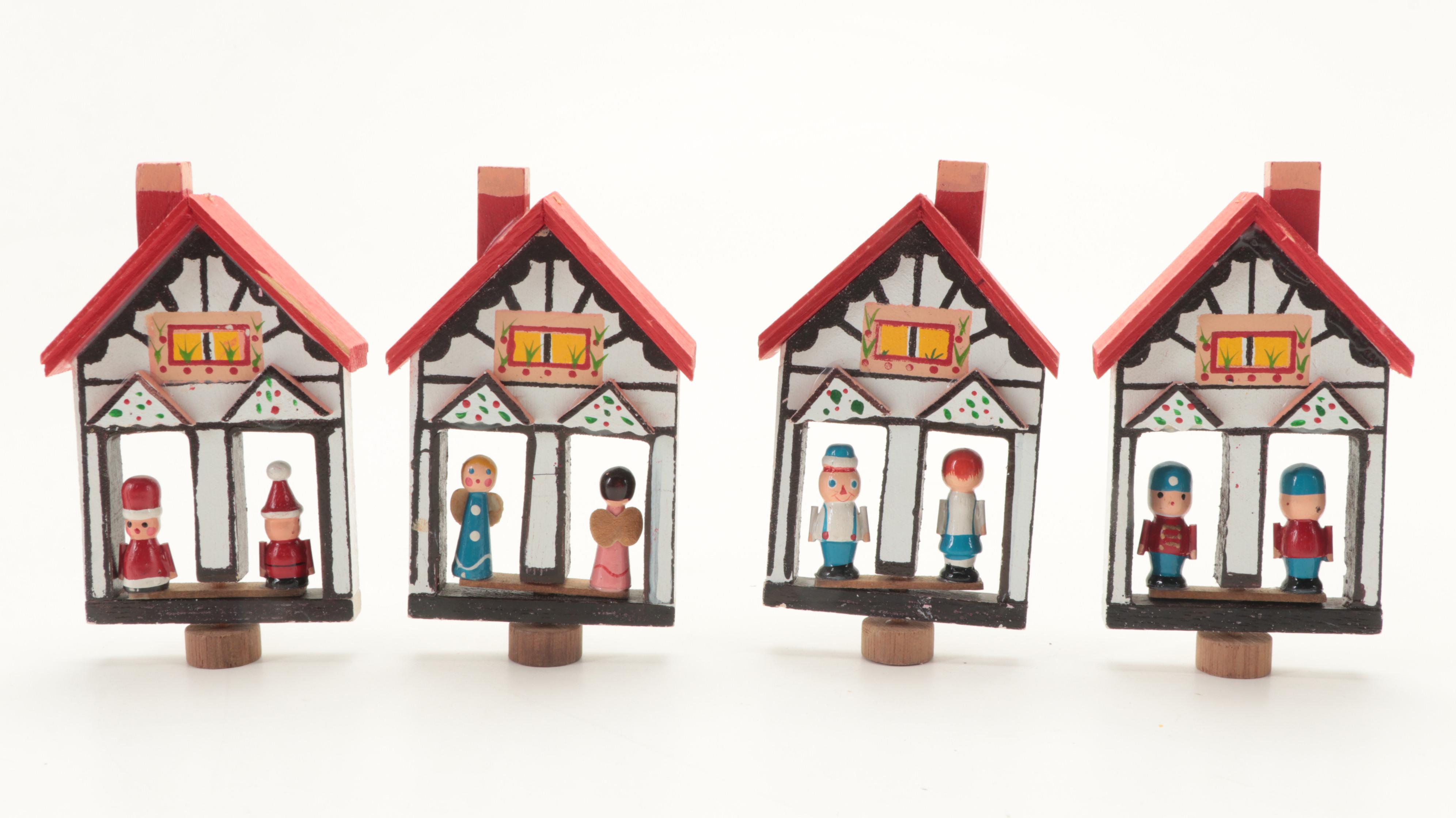 Painted Wooden Christmas Ornaments