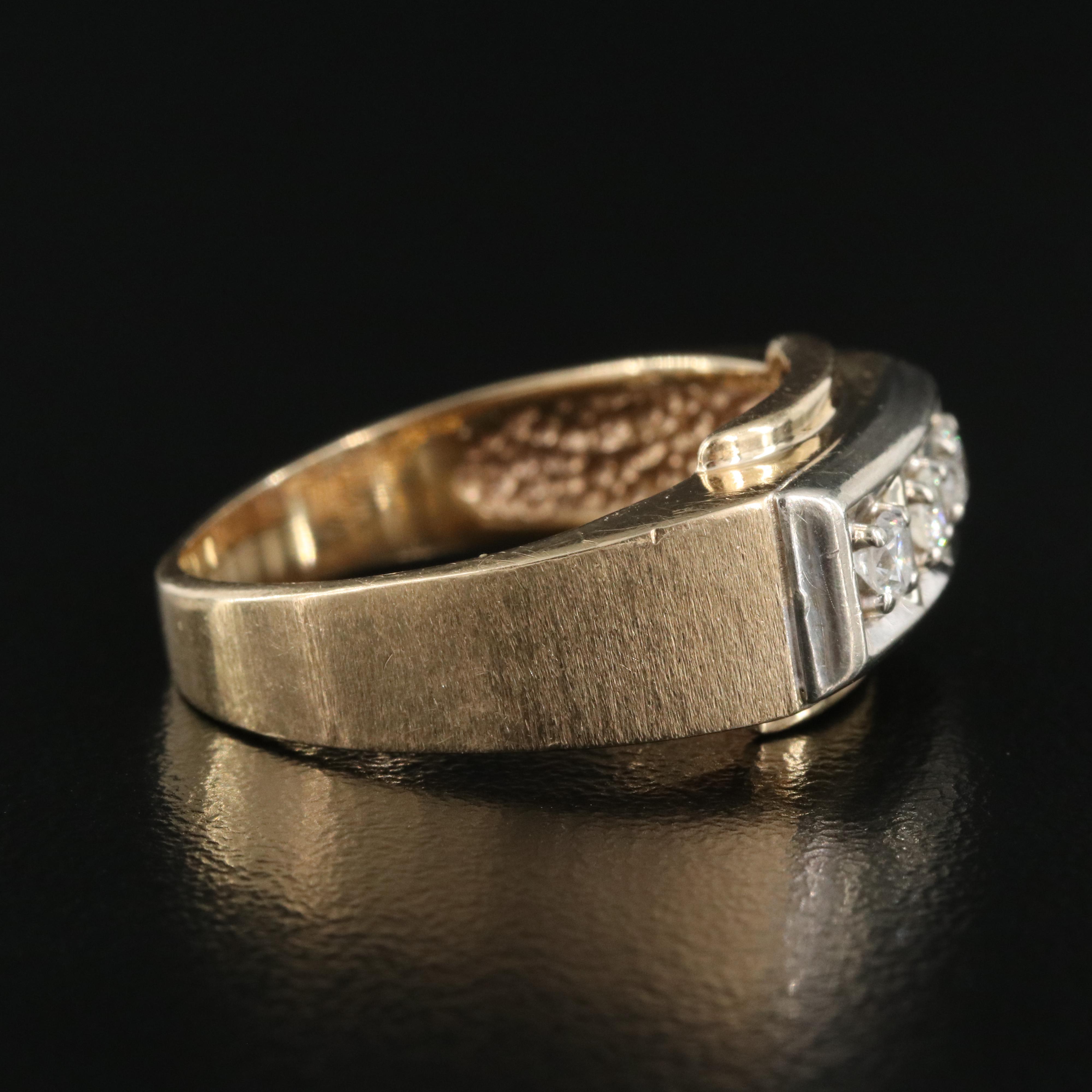 14K 0.24 CTW Diamond Three Stone Ring