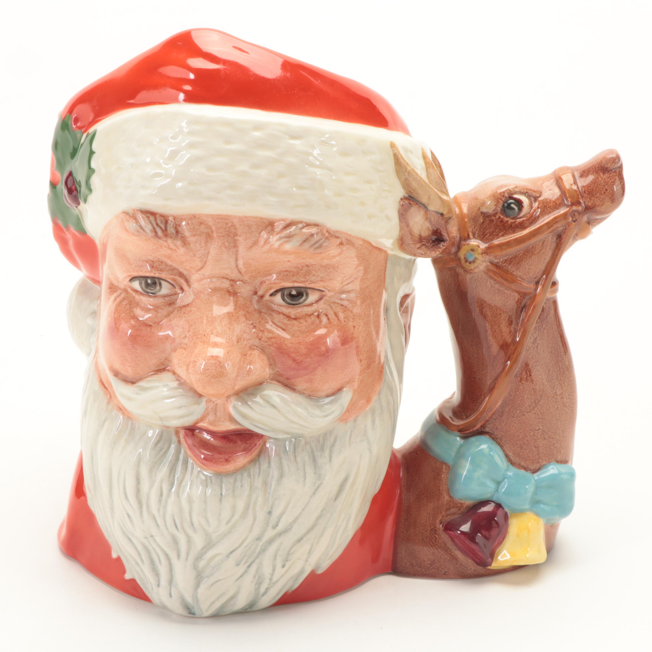 Royal Doulton "Santa Claus" Character Mug with Santa Figurines EBTH