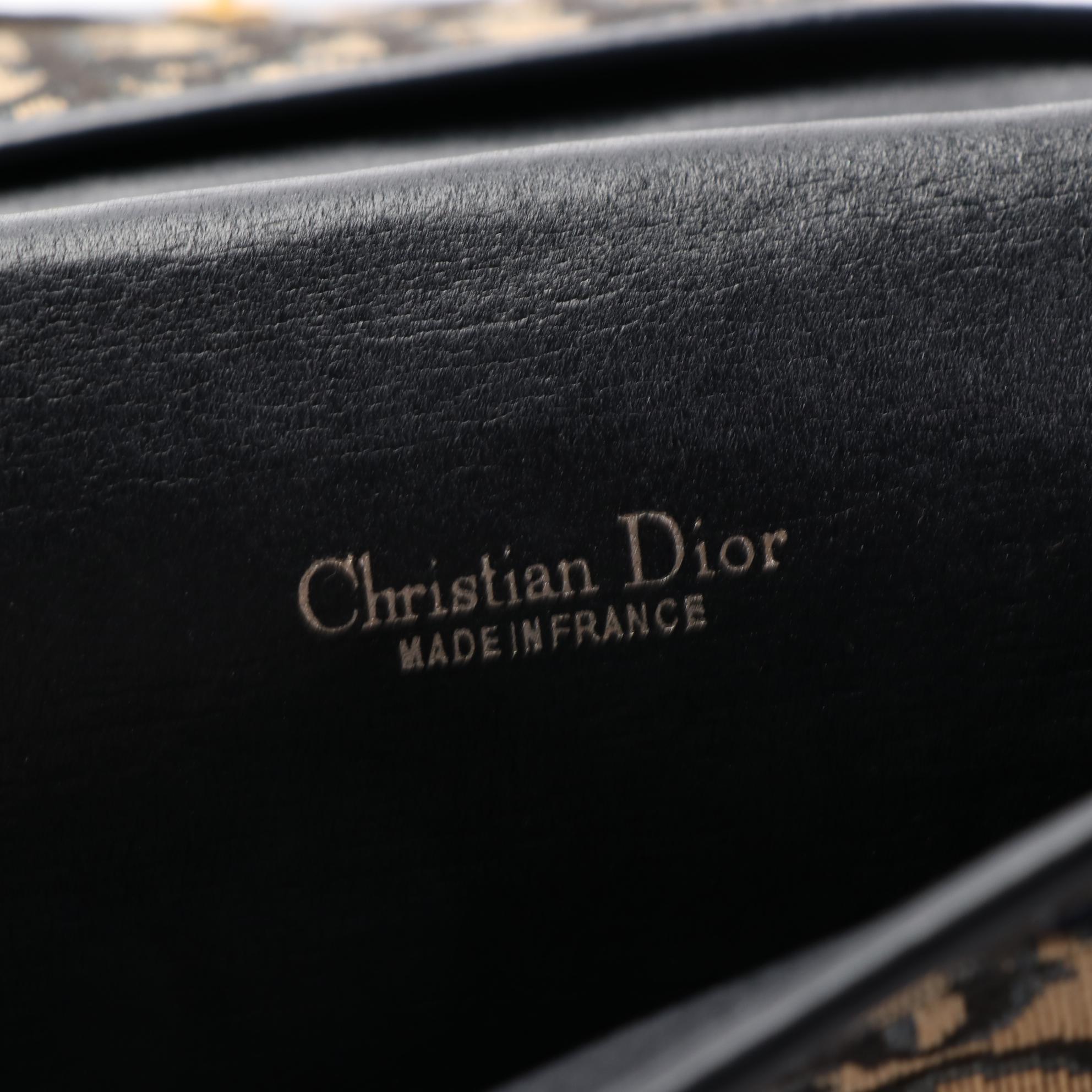 Christian Dior Clutch in Dior Oblique Jacquard Canvas and Leather