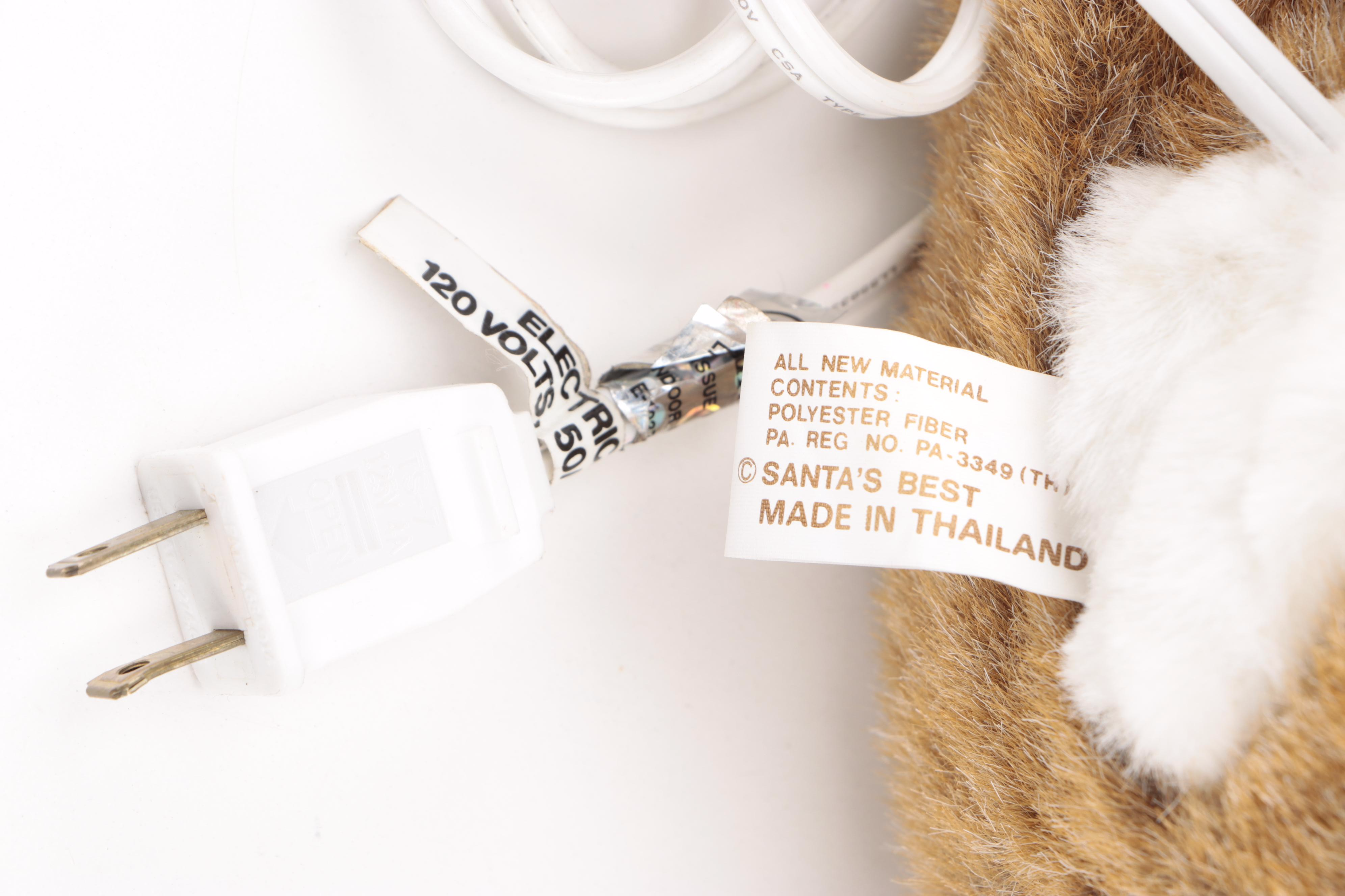 Santa's Best Illuminated Santa and Reindeer