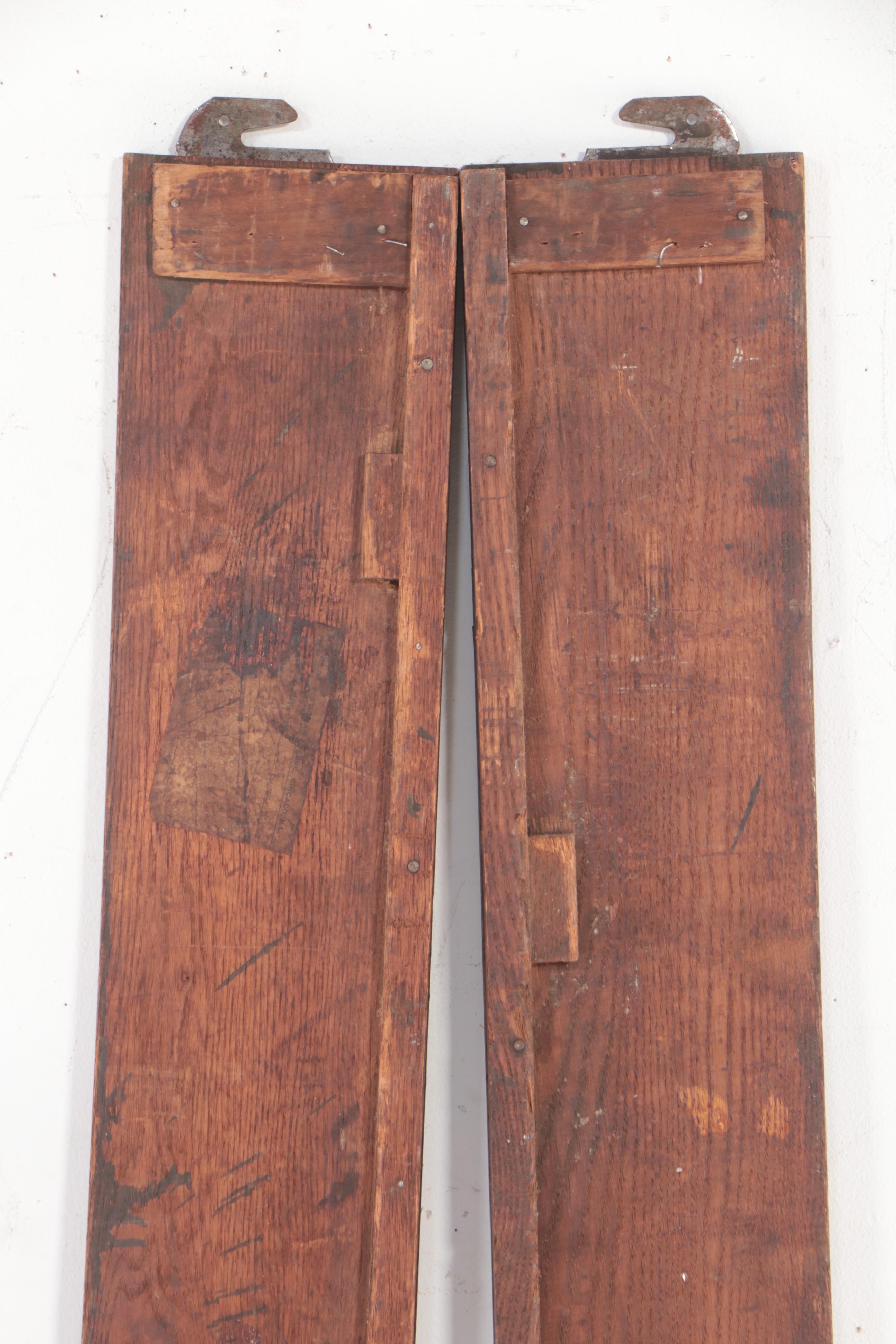 Victorian Carved Oak Full-Size Bed Frame, Early 20th Century