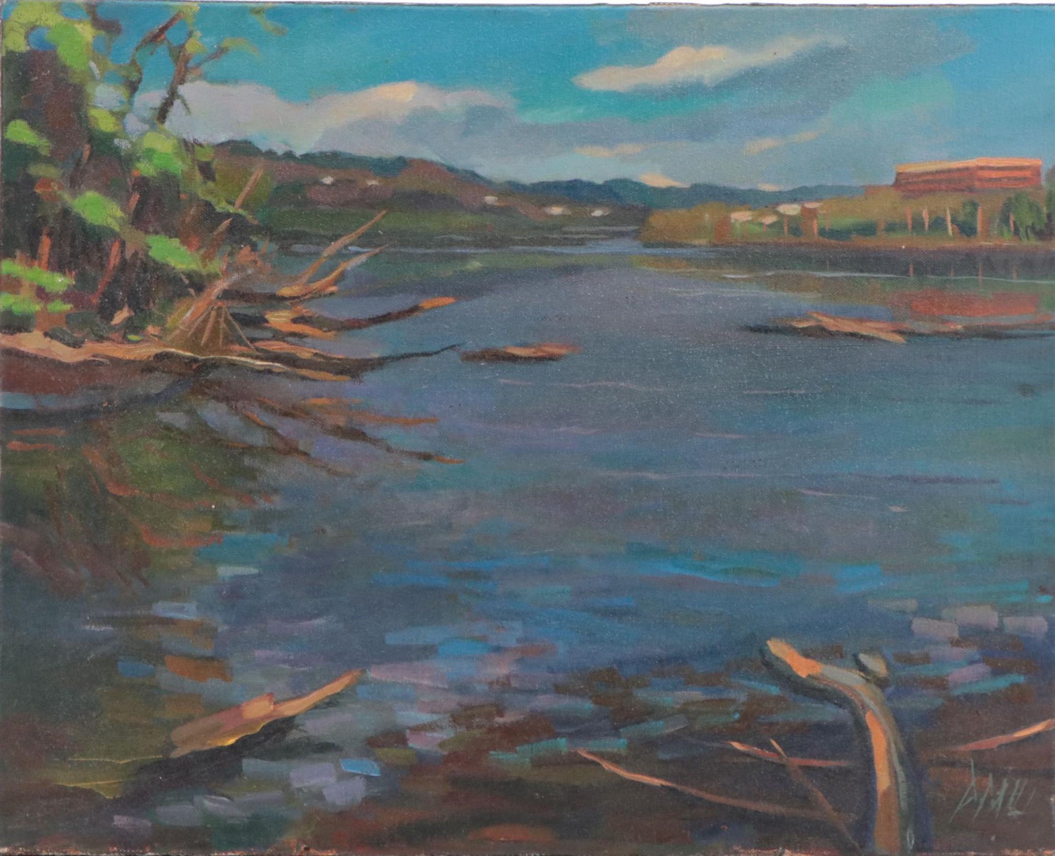 Daniel Pfahl Oil Painting "Duck Hollow, Nine Mile Run, Frick Park," 2005