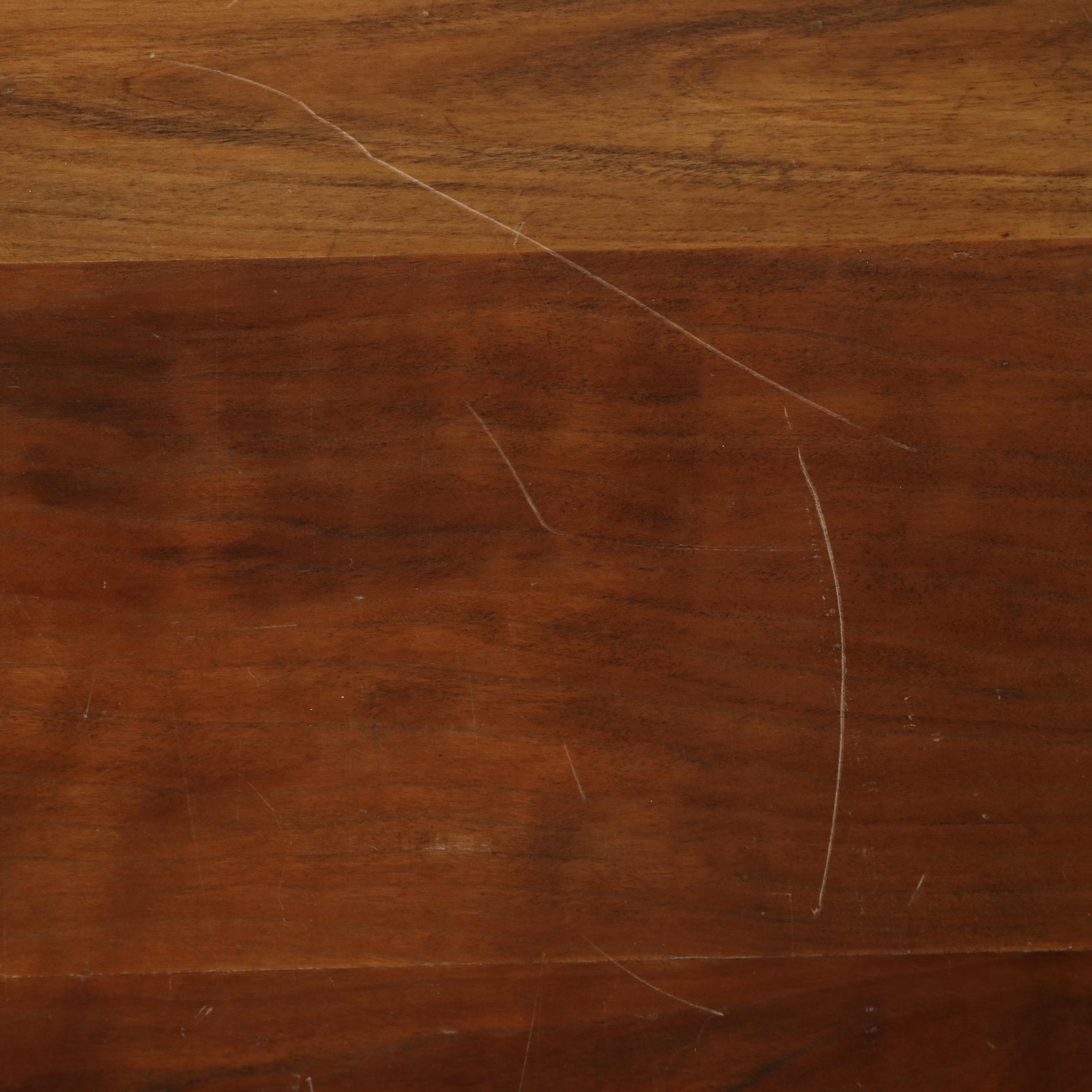 Chinese Style Teak Two-Tiered Side Table, Mid to Late 20th Century