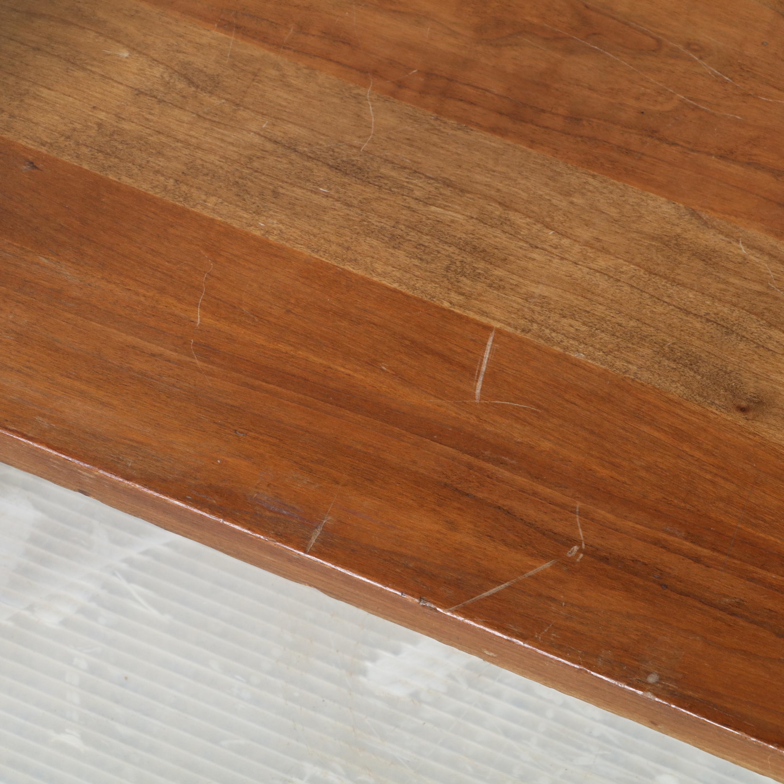 Chinese Style Teak Two-Tiered Side Table, Mid to Late 20th Century