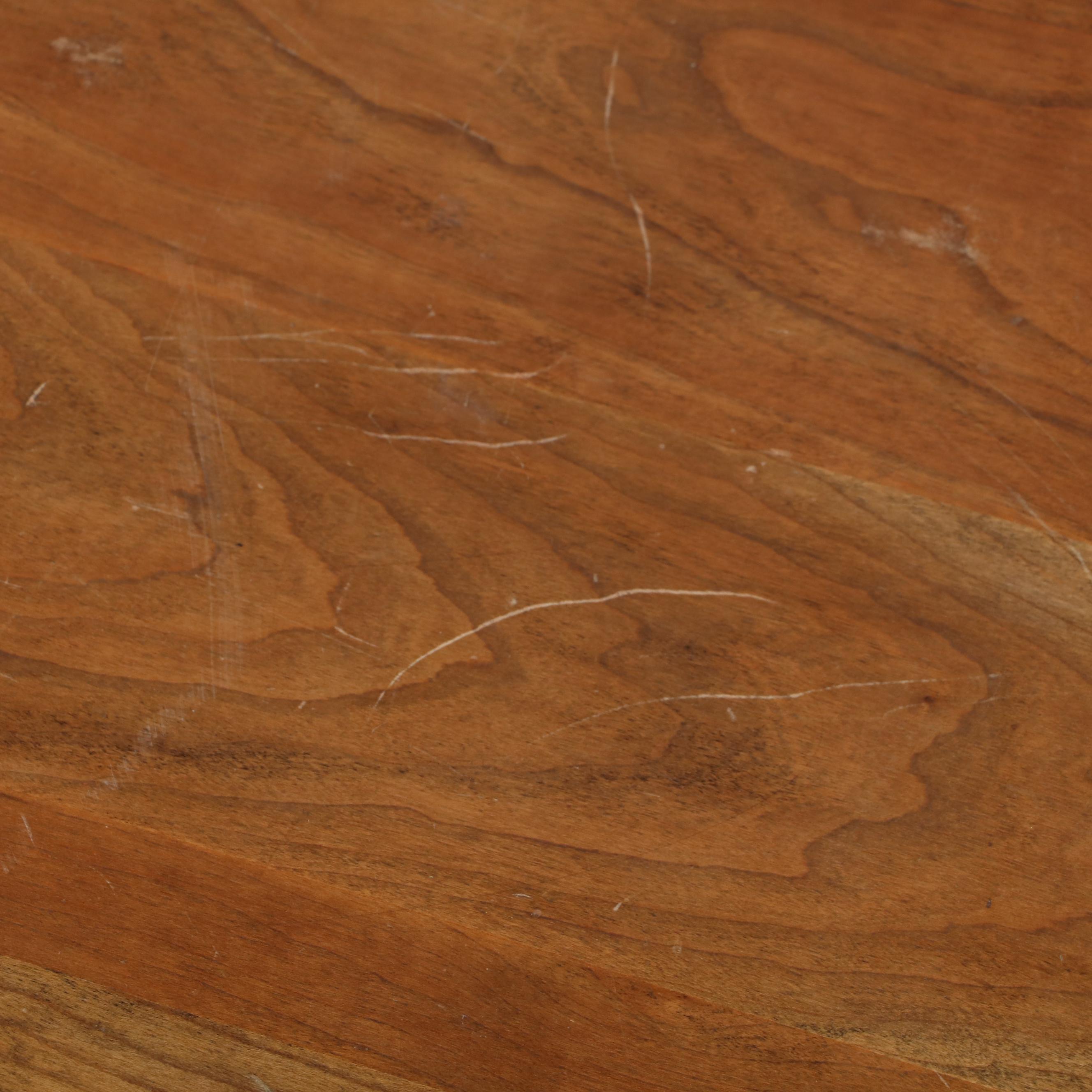 Chinese Style Teak Two-Tiered Side Table, Mid to Late 20th Century