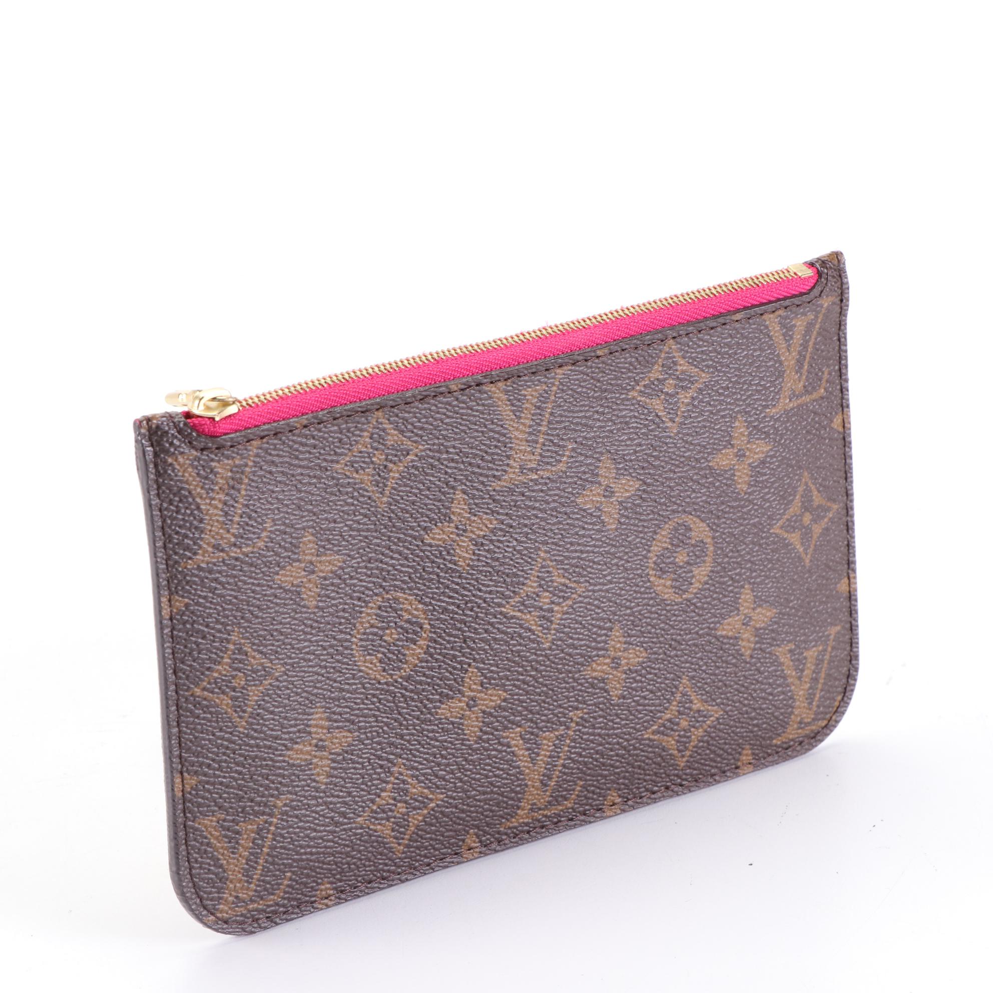 Louis Vuitton Neverfull PM Pouch in Monogram Canvas and Leather