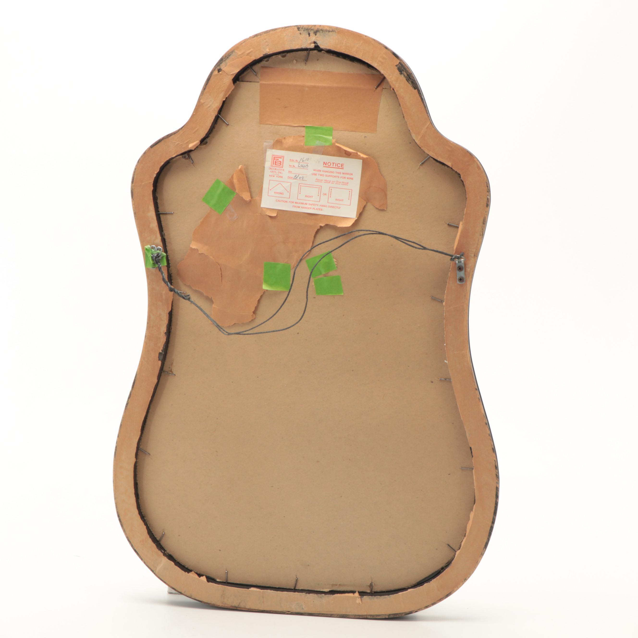 Friedman Brothers Decorative Arts Hand-Painted Wall Mirror, 20th Century