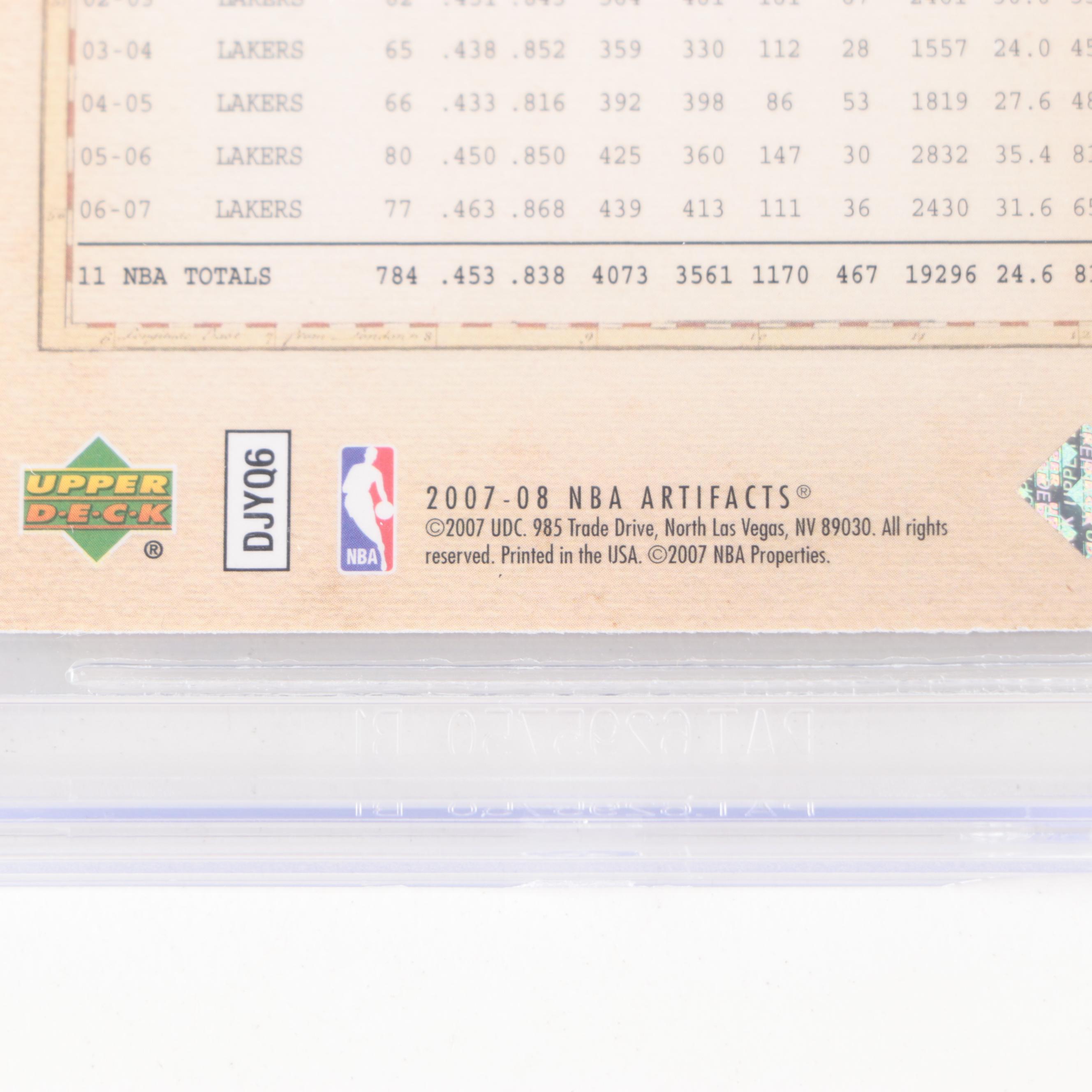 2007 Upper Deck Artifacts Kobe Bryant #217 Beckett 8.5 NM-MT+ Basketball Card