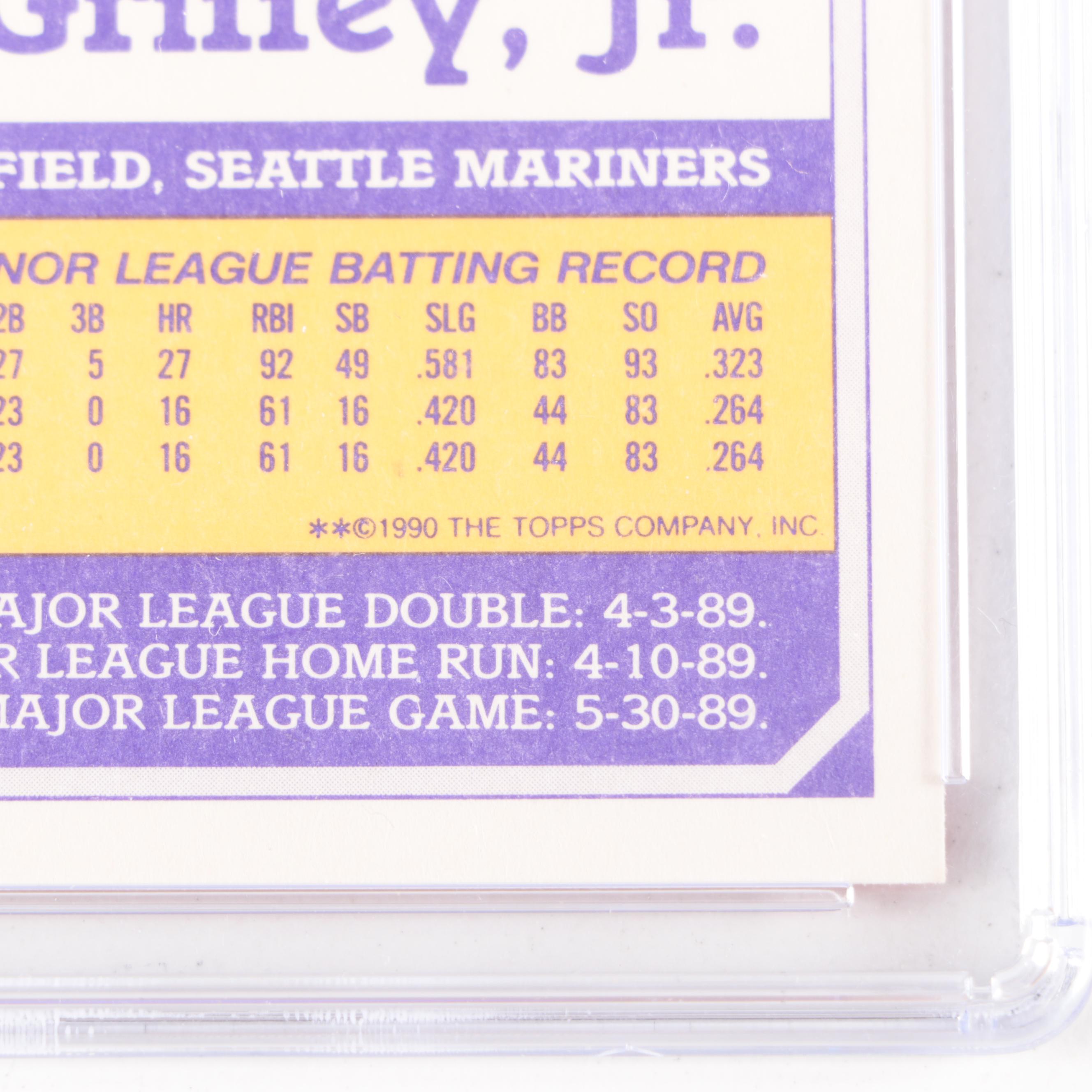 1990 Topps Toys R Us Rookies Ken Griffey Jr. Graded CSG 8 NM/Mint Baseball Card
