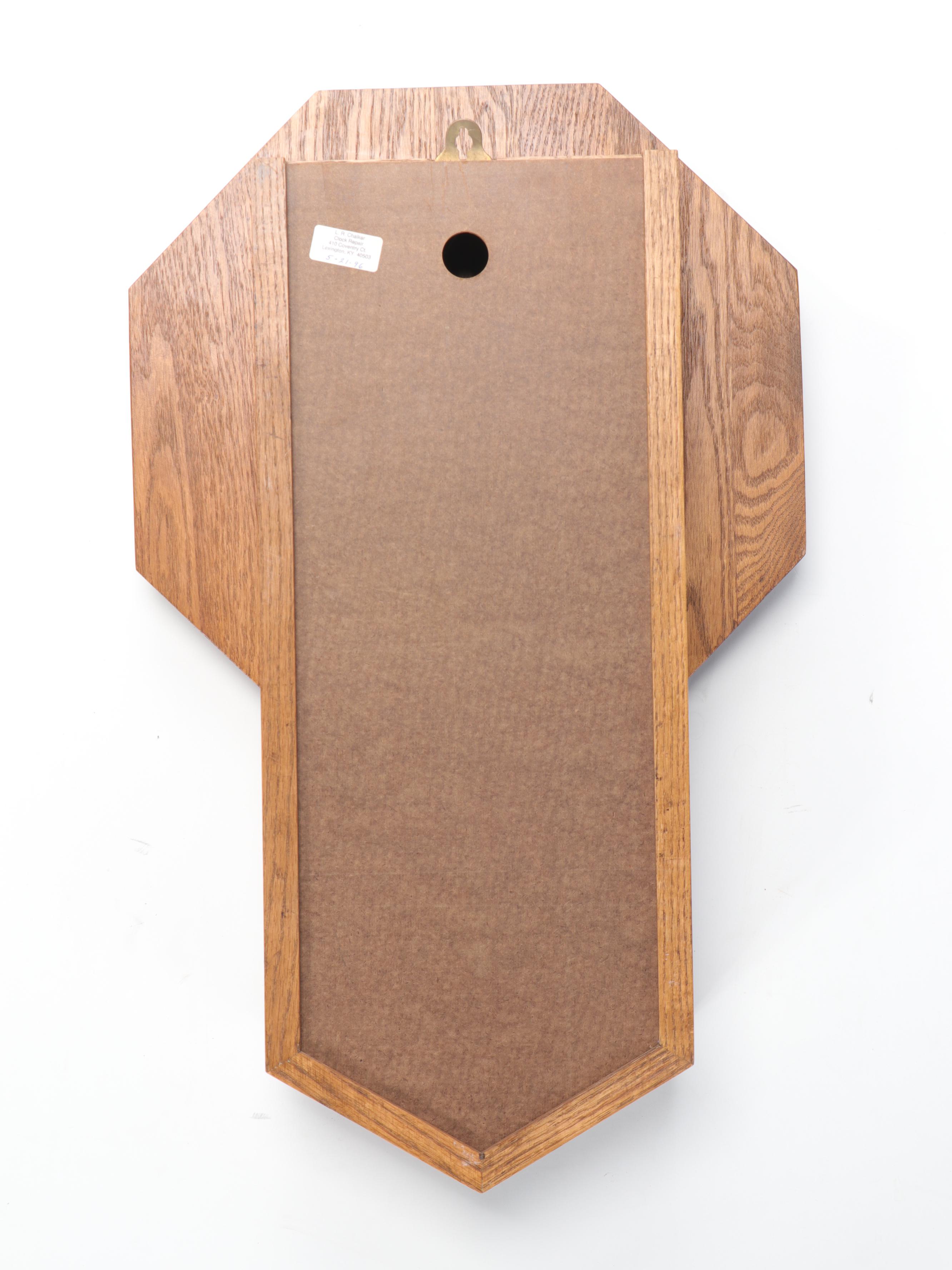 Ridgeway Schoolhouse Regulator Pendulum Wall Clock, Late 20th Century