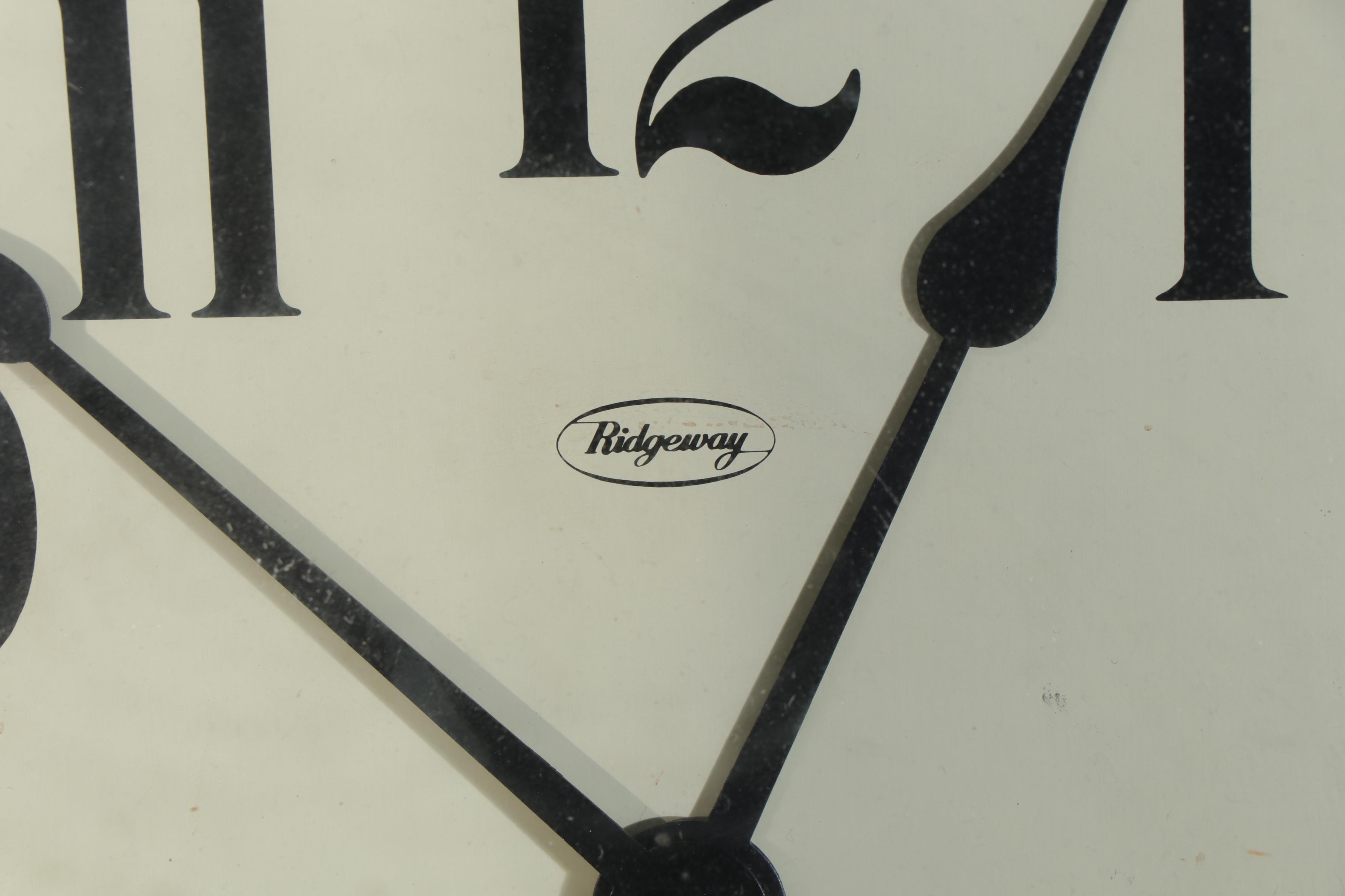 Ridgeway Schoolhouse Regulator Pendulum Wall Clock, Late 20th Century