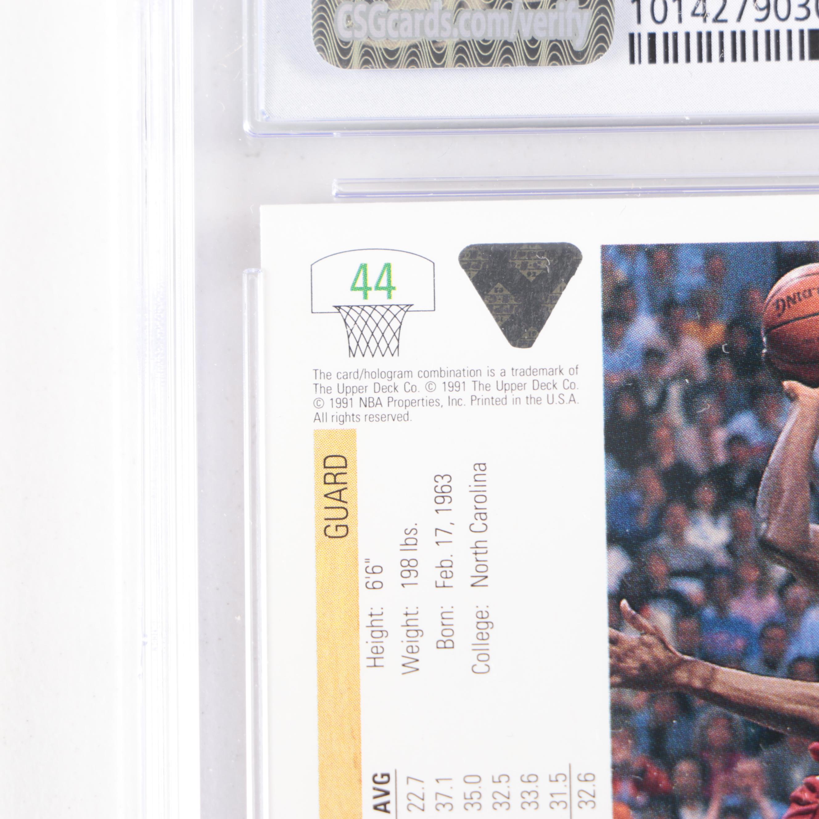 1991 Upper Deck Michael Jordan #44 Graded CSG 9 Mint Basketball Card