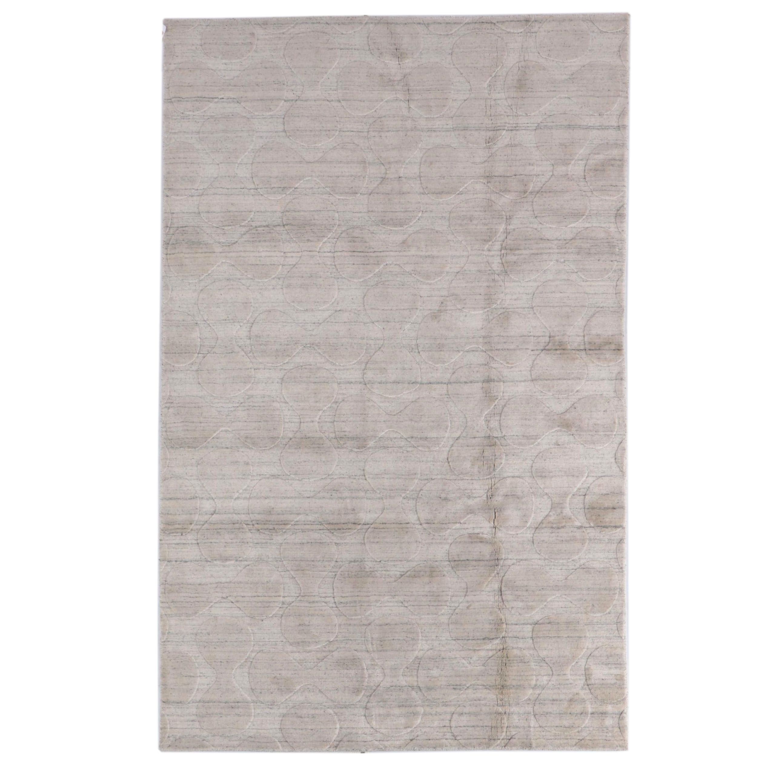 4'10 x 7'8 Hand-Knotted Indo-Persian Gabbeh Area Rug