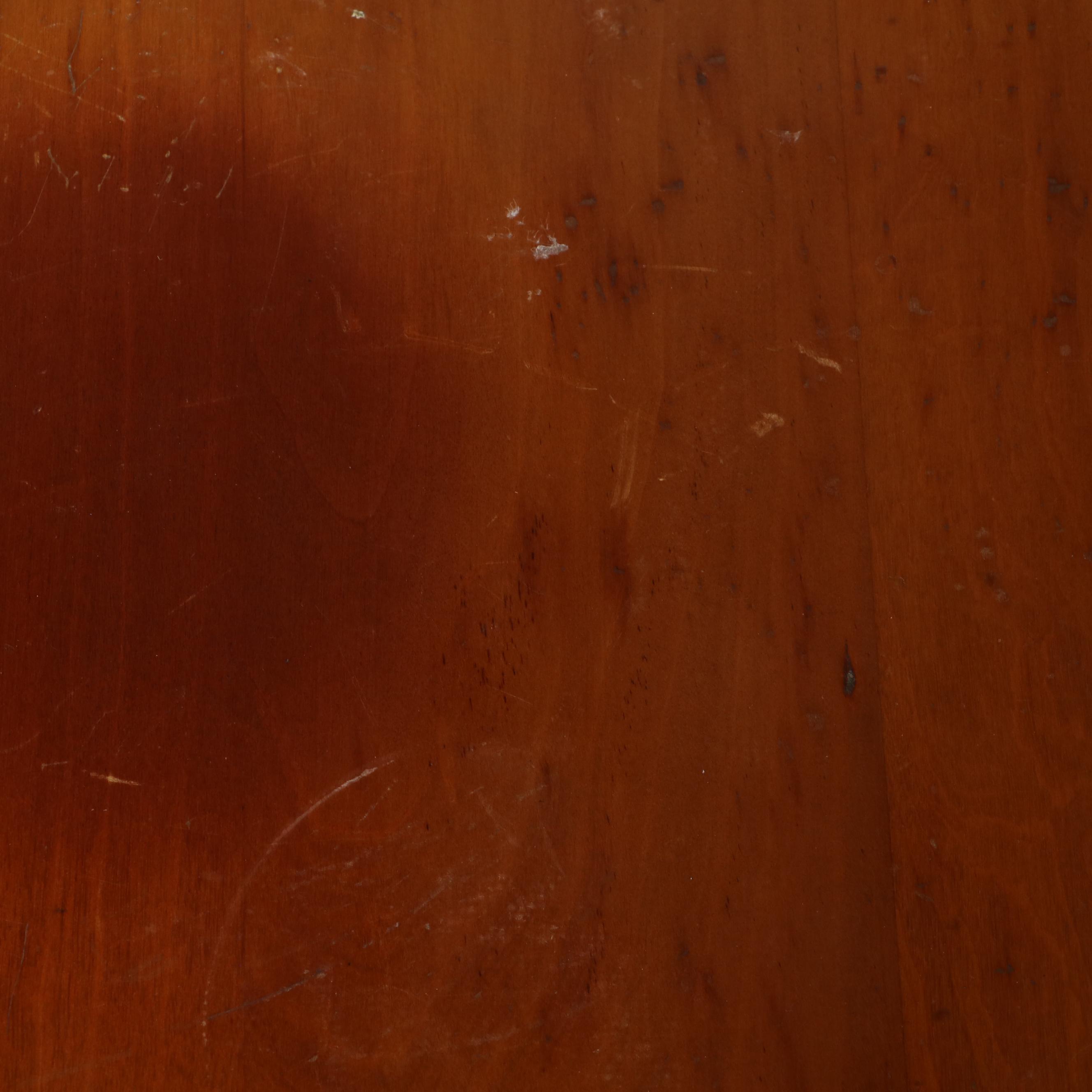 American Primitive Cherrywood Drop-Leaf Side Table, 20th Century