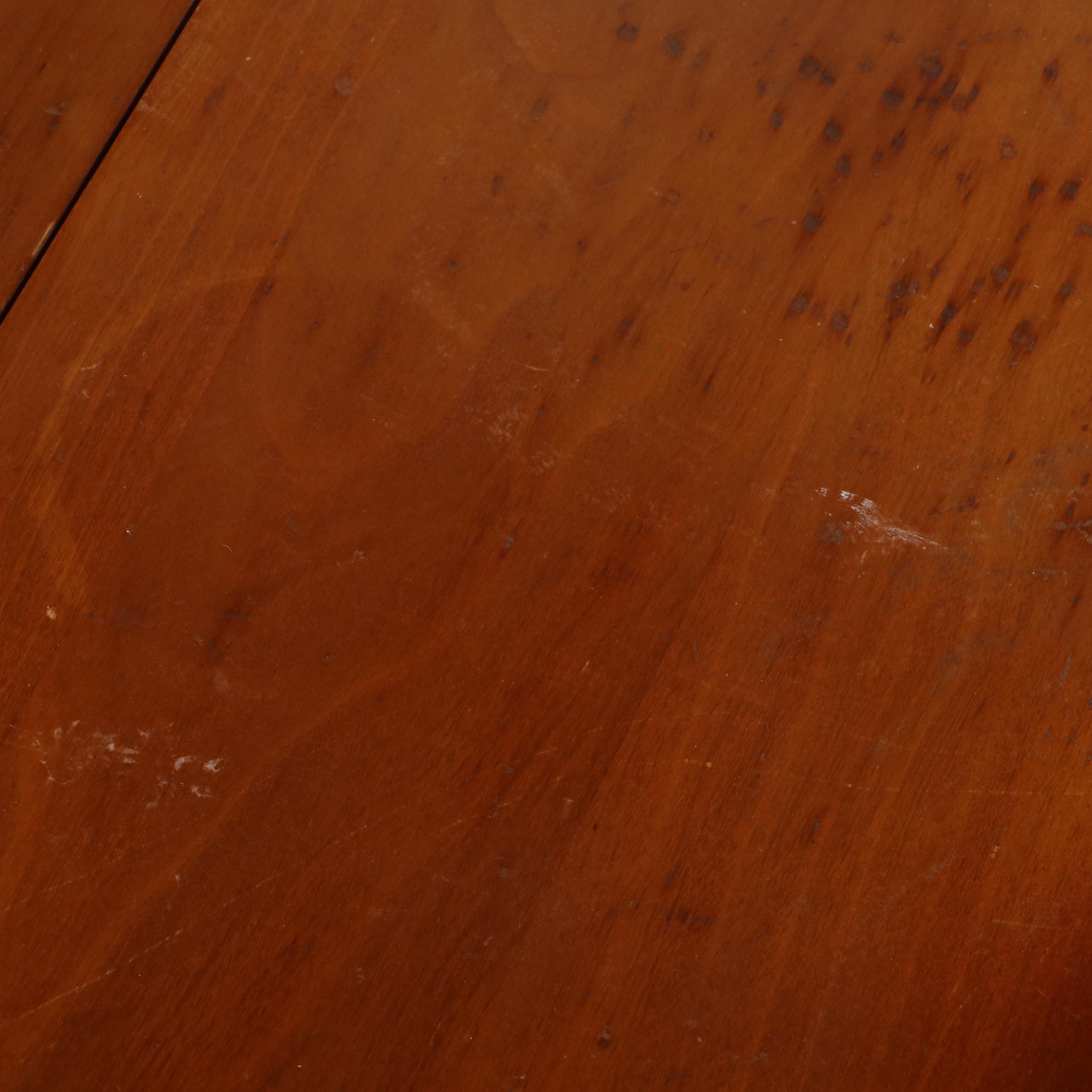 American Primitive Cherrywood Drop-Leaf Side Table, 20th Century