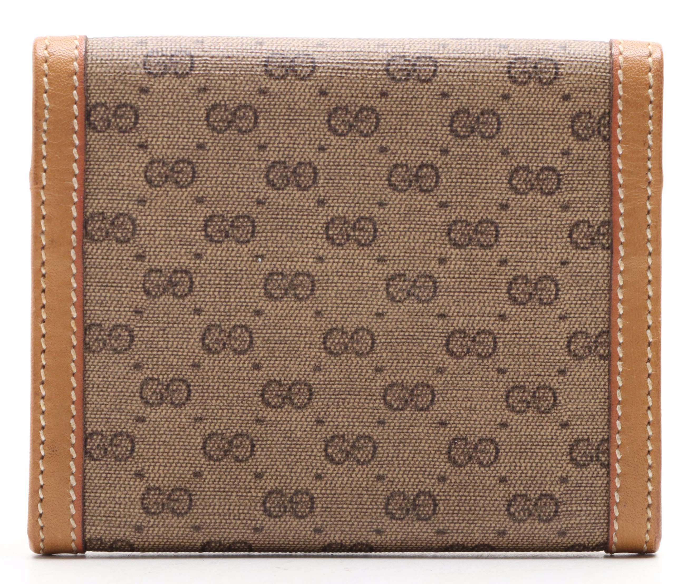 Gucci Micro Guccissima Coated Canvas and Leather Coin Purse