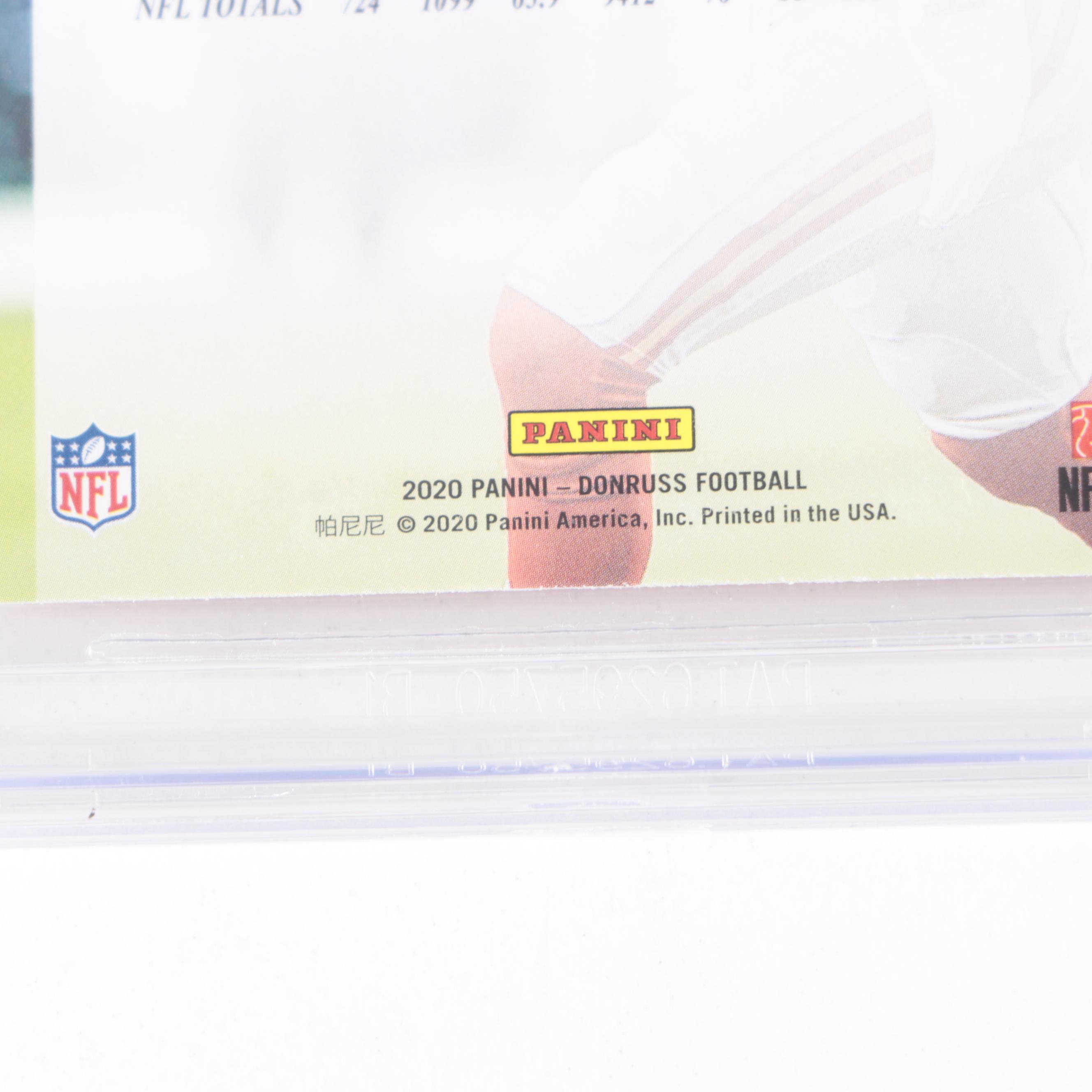 2020 Donruss Retro '00 Patrick Mahomes II #19 Beckett 9 Mint Football Card